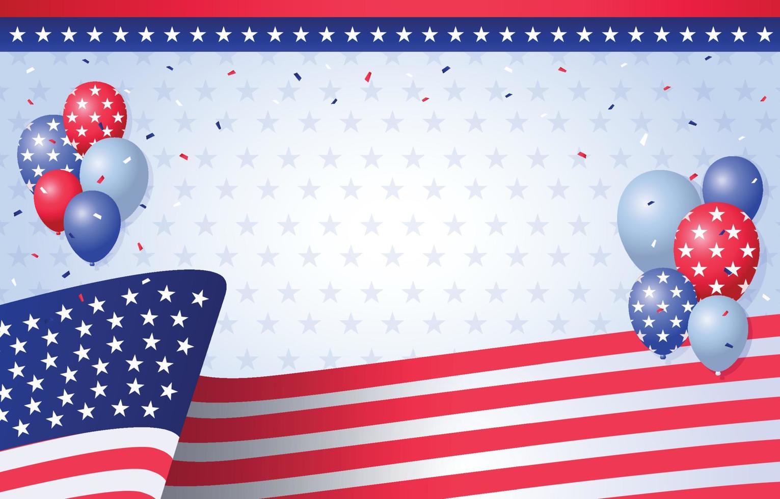 Happy 4th July Concept Background vector