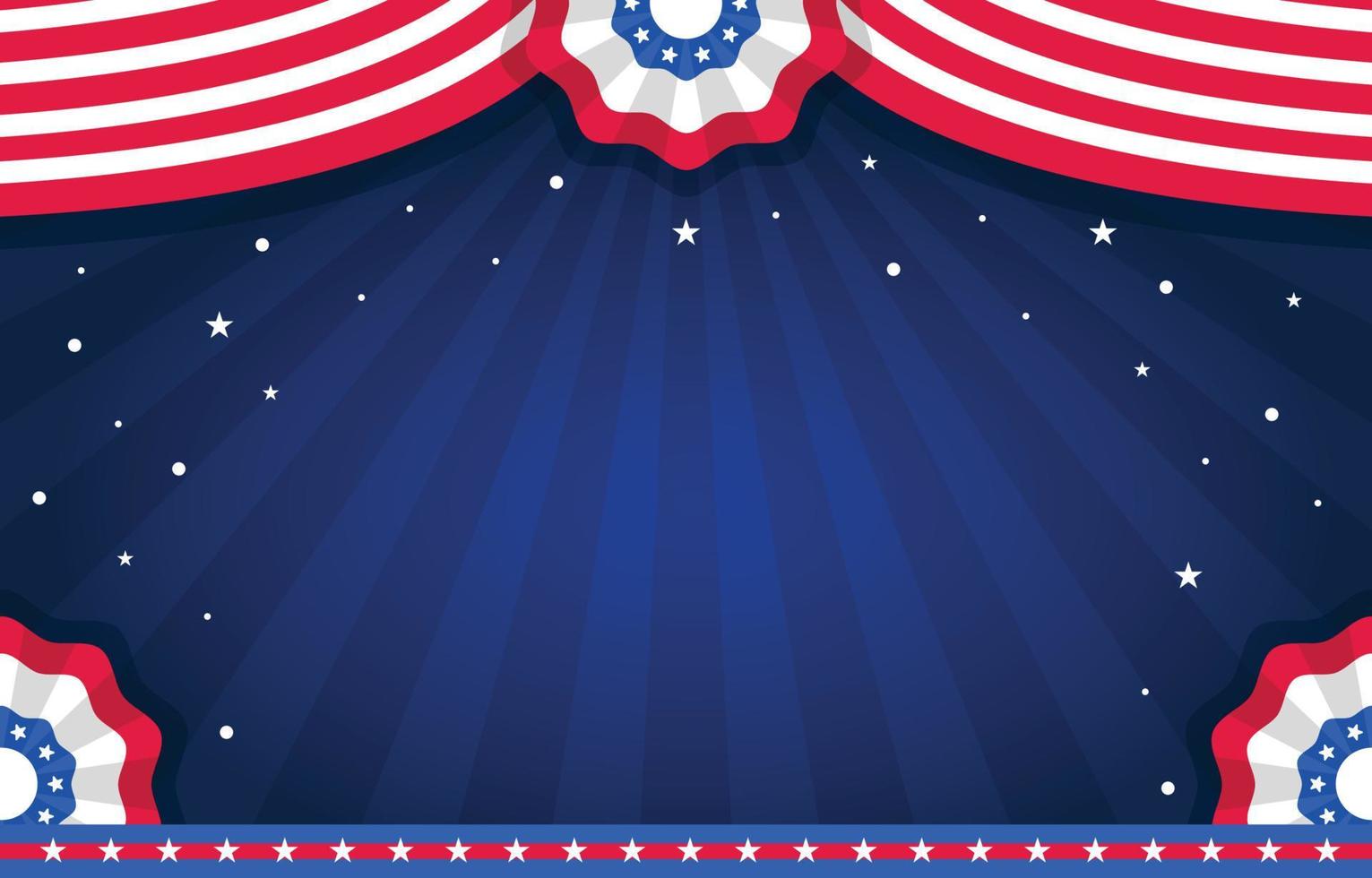 4th Of July Independence Day Background vector