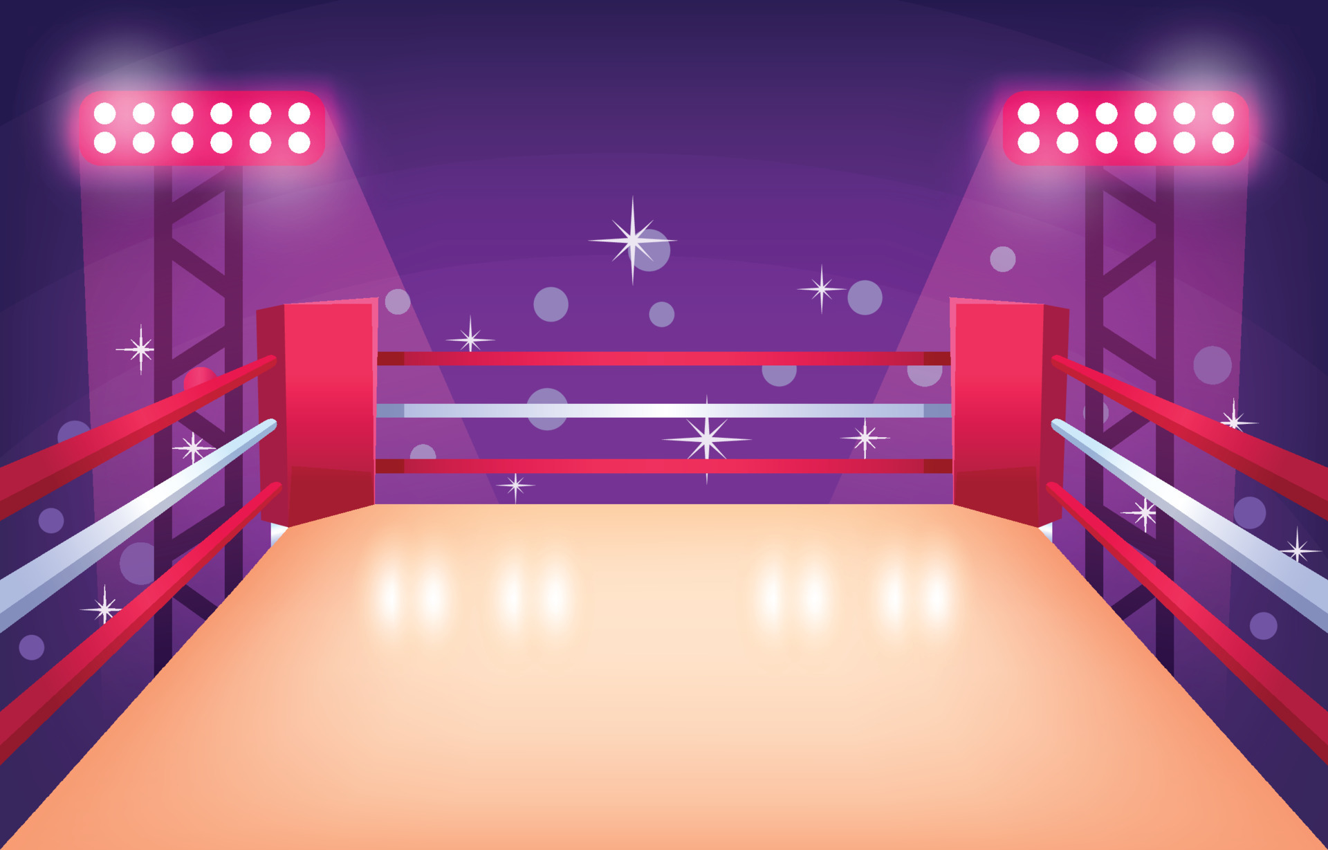 Boxing Ring Cartoon Concept Vector Art At Vecteezy