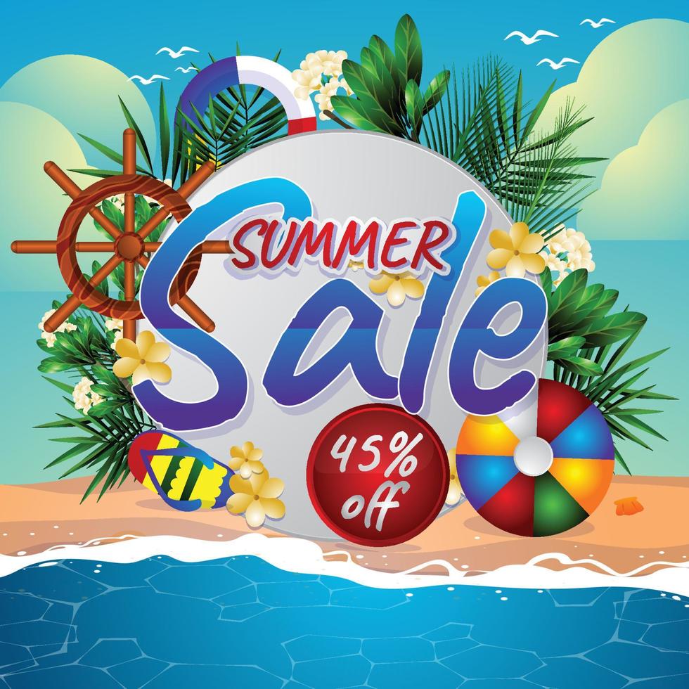Summer Sale Concept vector