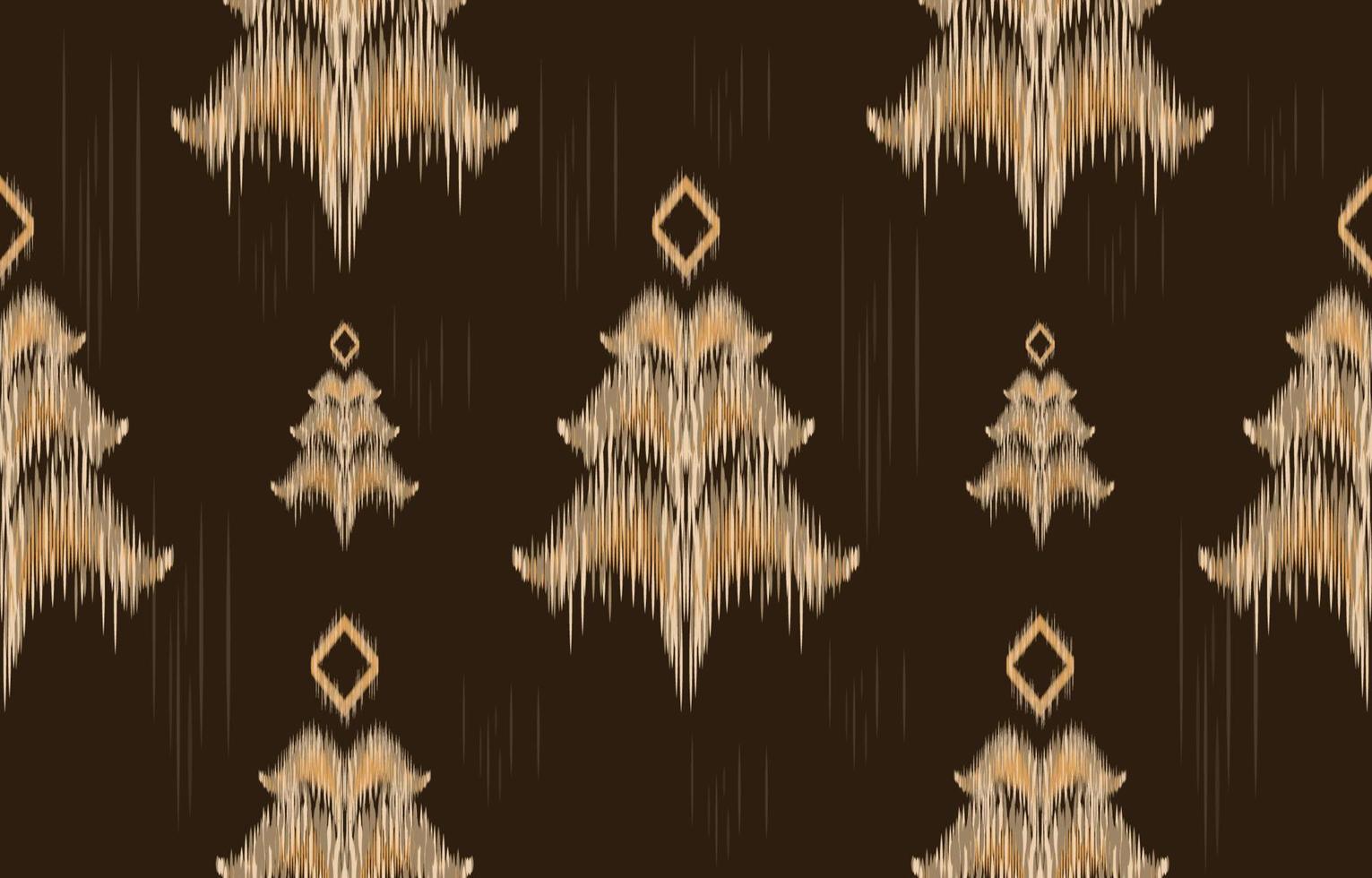 fabric ikat seamless pattern geometric ethnic traditional embroidery style.Design for background,carpet,mat,sarong,clothing,Vector illustration. vector