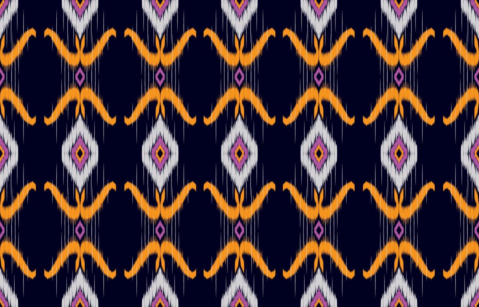 fabric ikat seamless pattern geometric ethnic traditional embroidery style.Design for background,carpet,mat,sarong,clothing,Vector illustration. vector