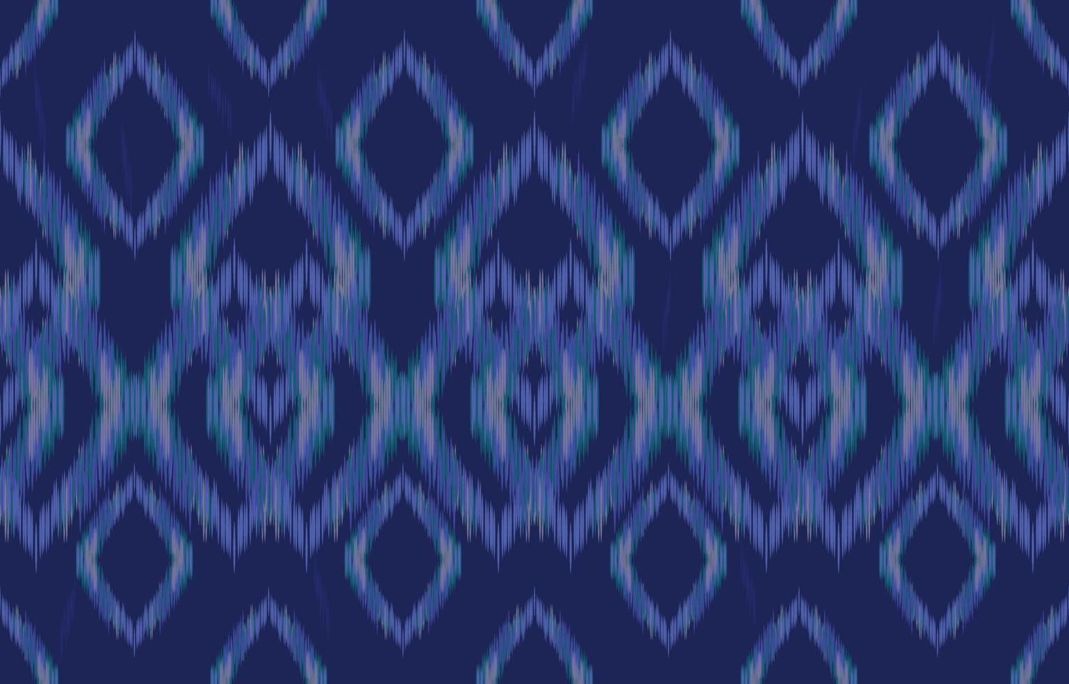 fabric ikat seamless pattern geometric ethnic traditional embroidery style.Design for background,carpet,mat,sarong,clothing,Vector illustration. vector