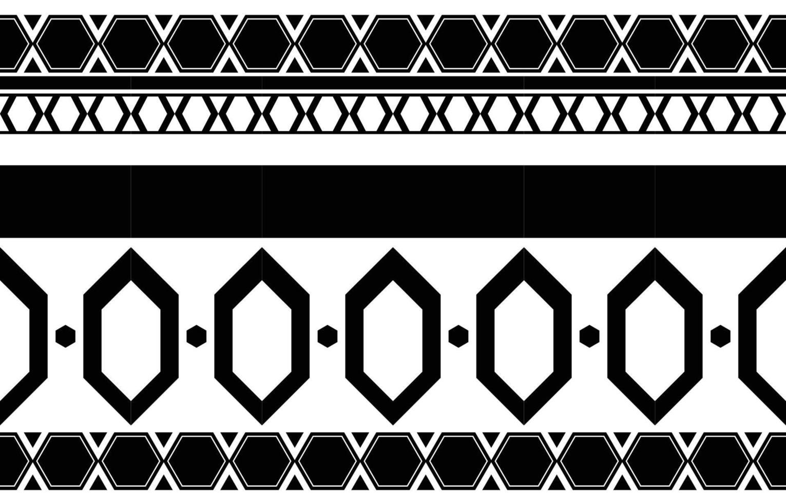 diseño de patrones geométricos étnicos abstractos en blanco y negro tribales para fondo o papel tapiz.ilustración vectorial para imprimir patrones de tela, alfombras, camisas, disfraces, turbantes, sombreros, cortinas. vector