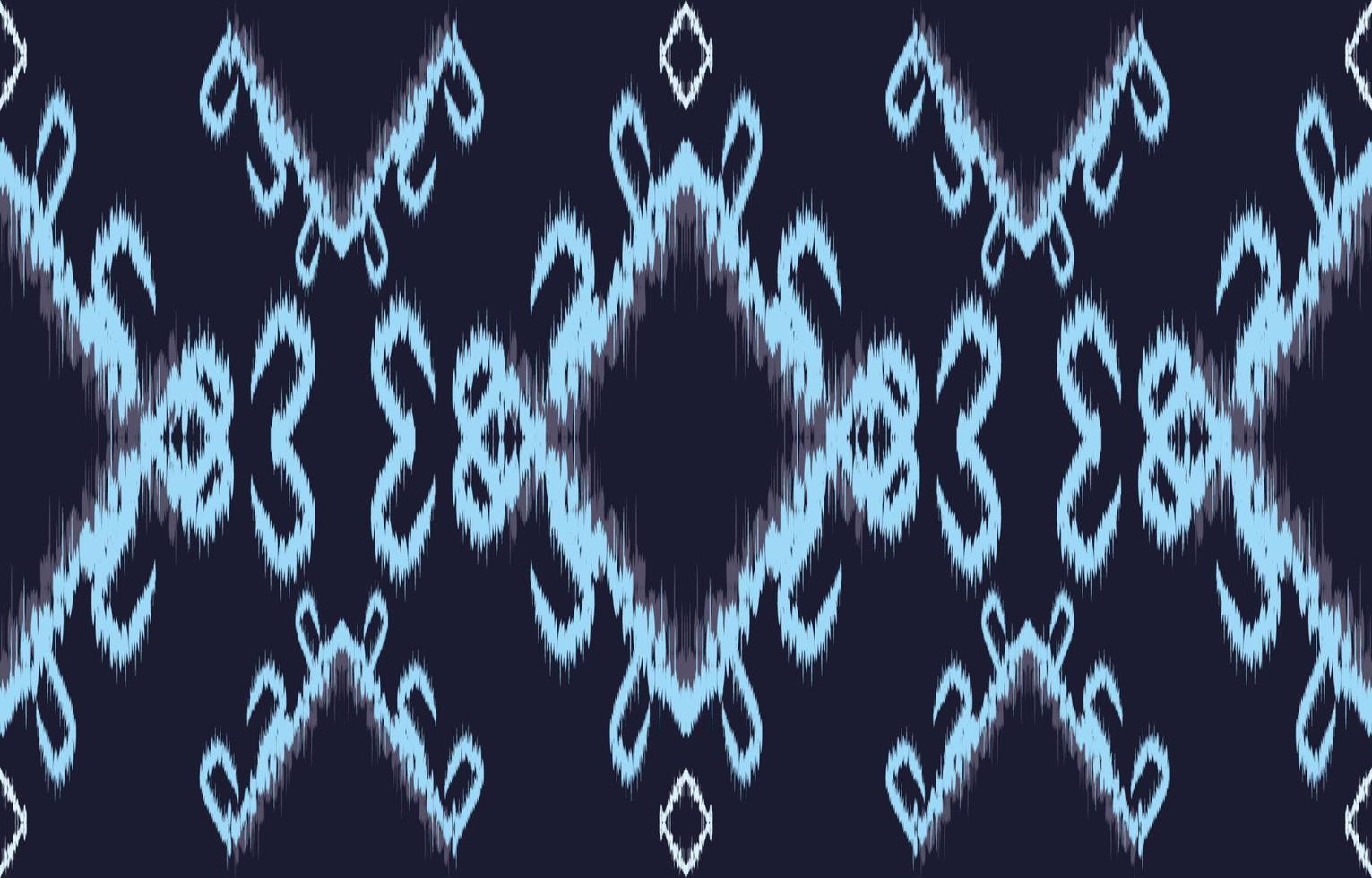 fabric ikat seamless pattern geometric ethnic traditional embroidery style.Design for background,carpet,mat,sarong,clothing,Vector illustration. vector