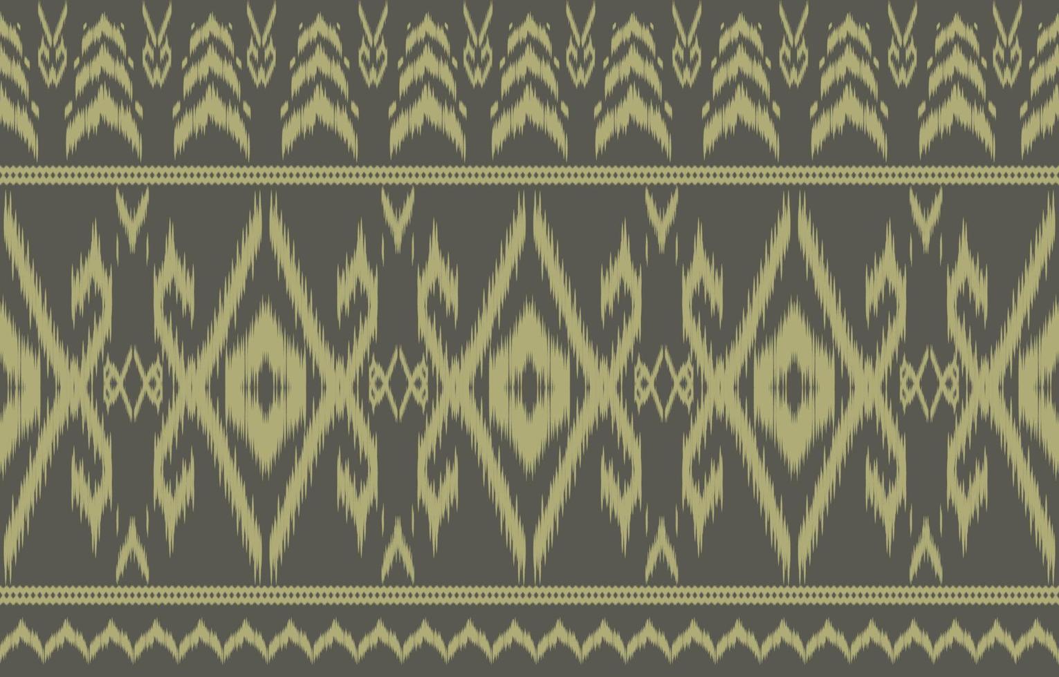 fabric ikat seamless pattern geometric ethnic traditional embroidery style.Design for background,carpet,mat,sarong,clothing,Vector illustration. vector