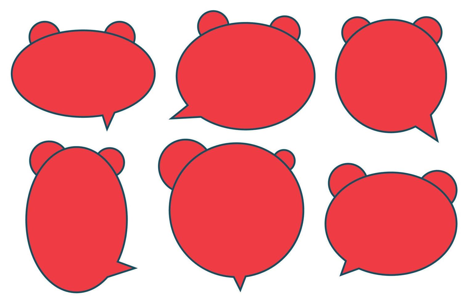 Set speech bubbles on white background. chat box or chat vector square message or communication icon Cloud speaking for comics and comics message dialog