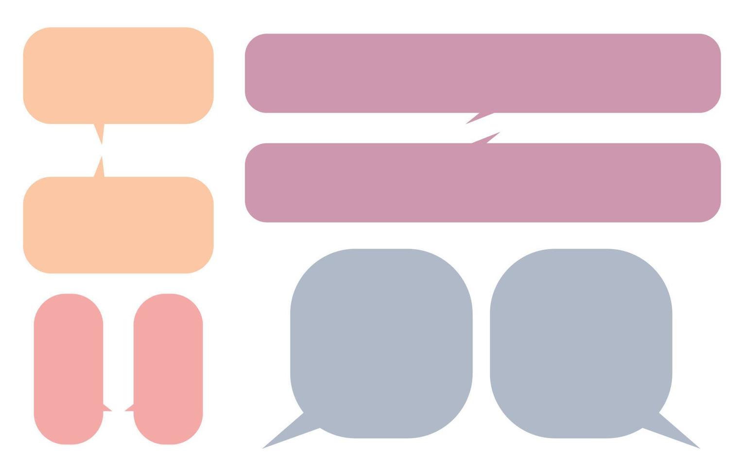 Set speech bubble on a white background, vector speaking or chat talk box , icon balloon text or communication,speak cloud for cartoon and comic, message dialog
