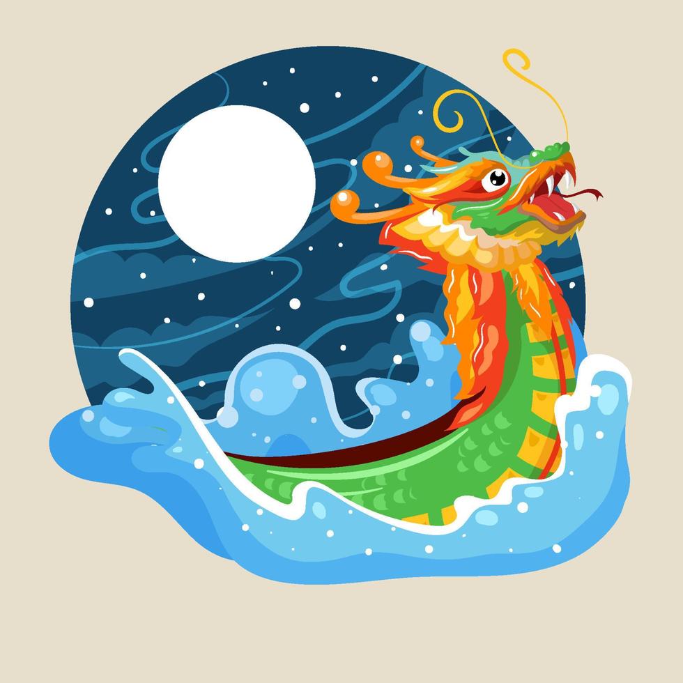 Dragon Boat Festival Concept vector