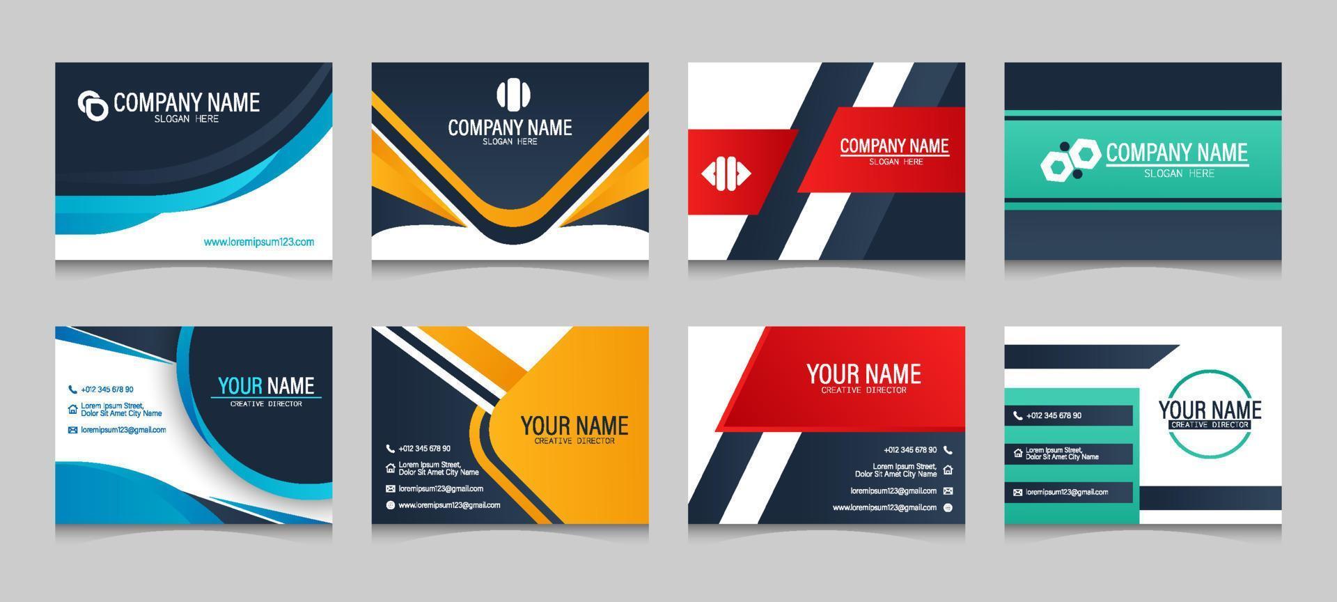 Name Card Business Set vector