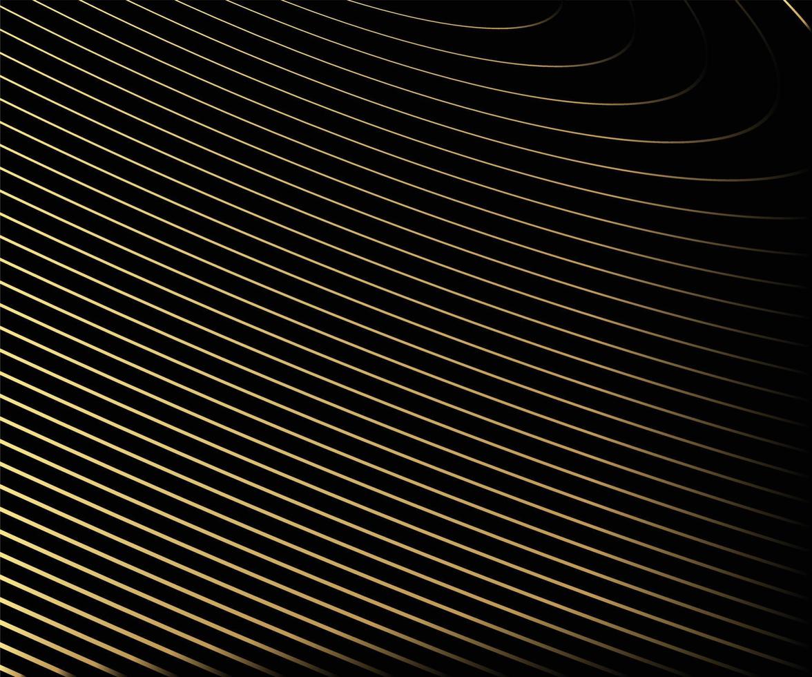 Golden wave line background vector