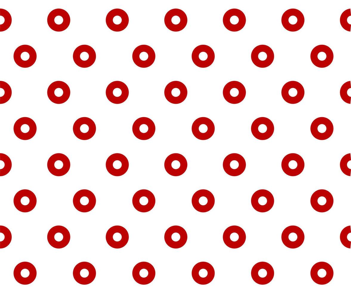 Red polka dot background vector