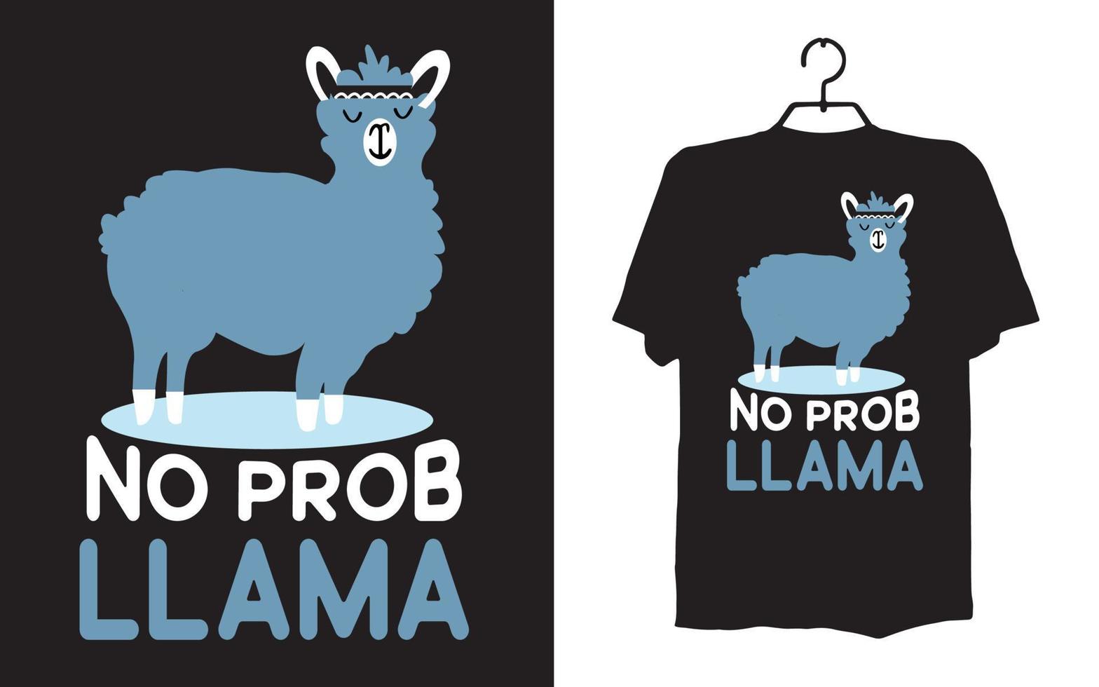 Print llama t shirt designs vector