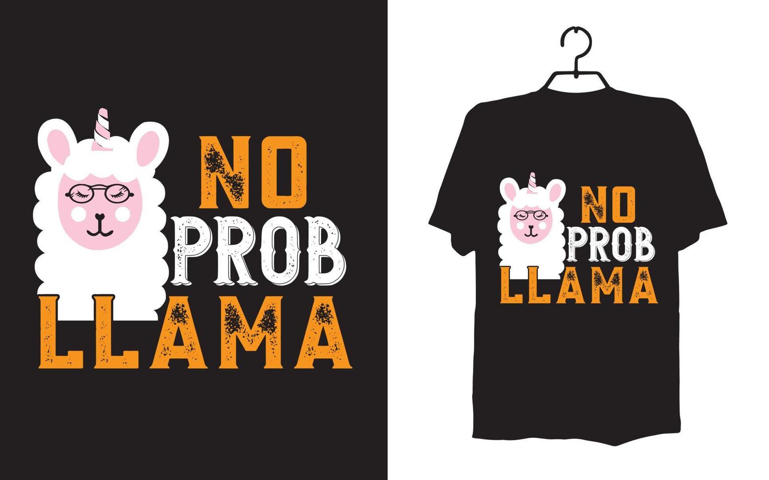 Print llama t shirt designs vector