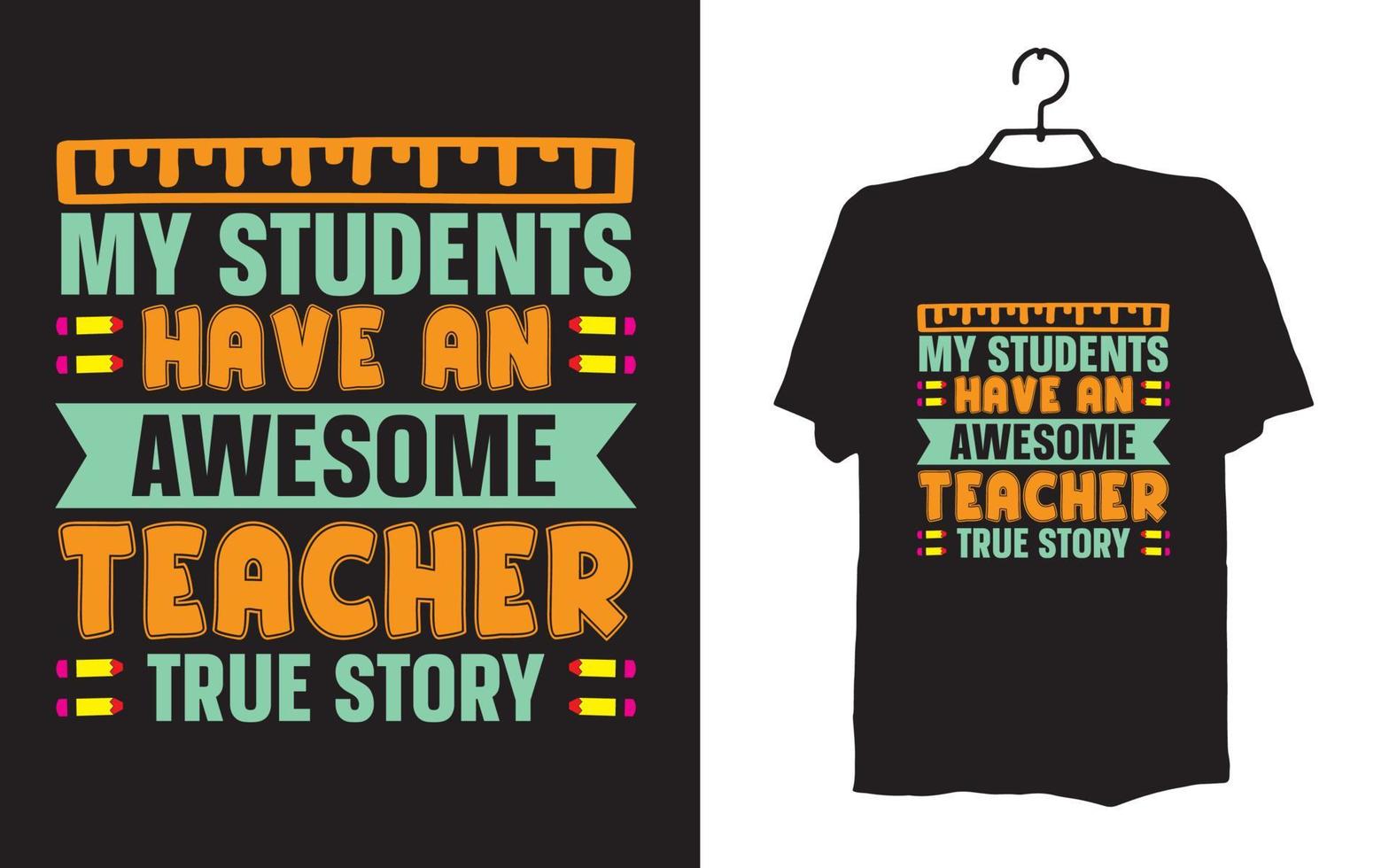 teacher t-shirt designs vector