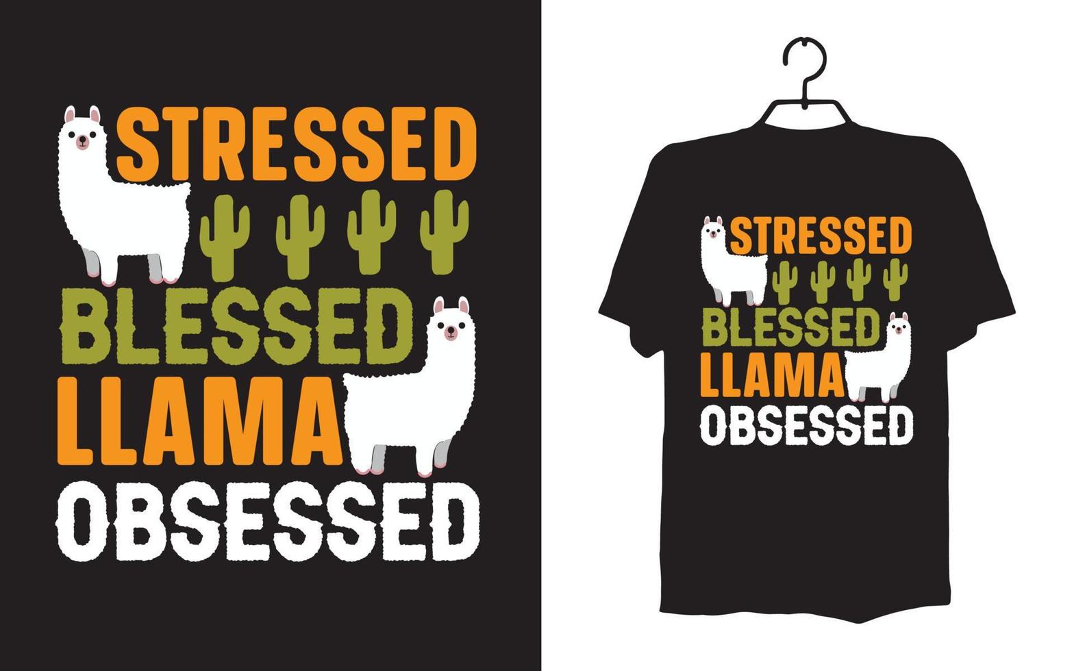 Print llama t shirt designs vector