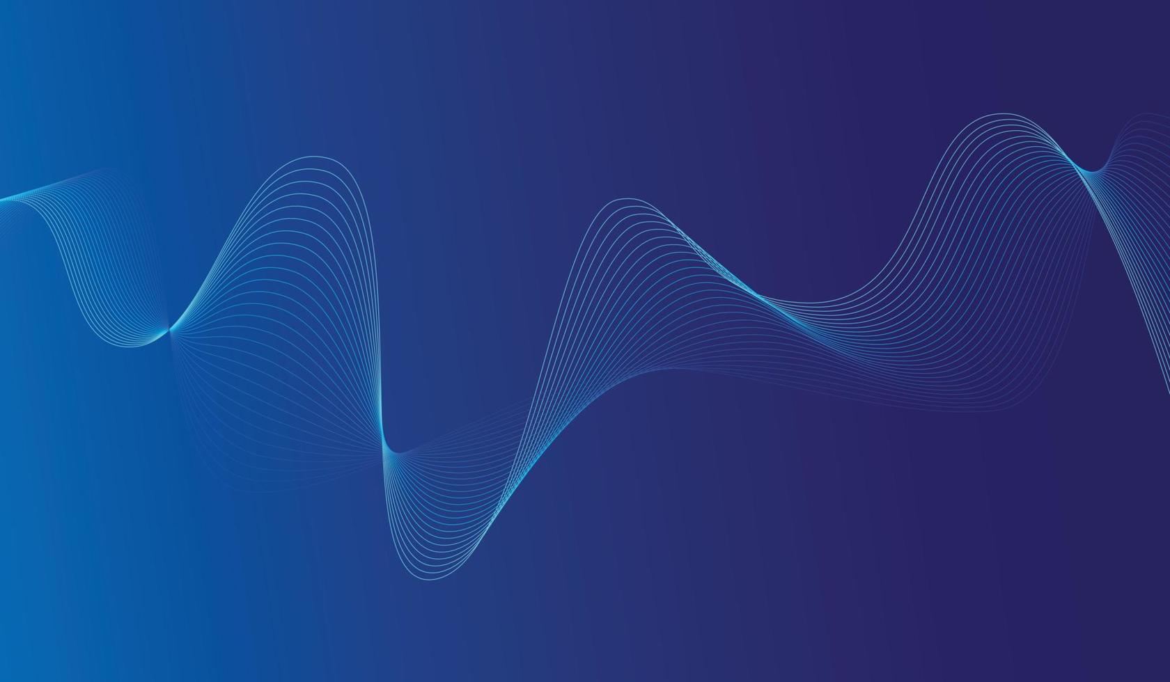 Abstract Wave Background , Blue tone gradient Background vector