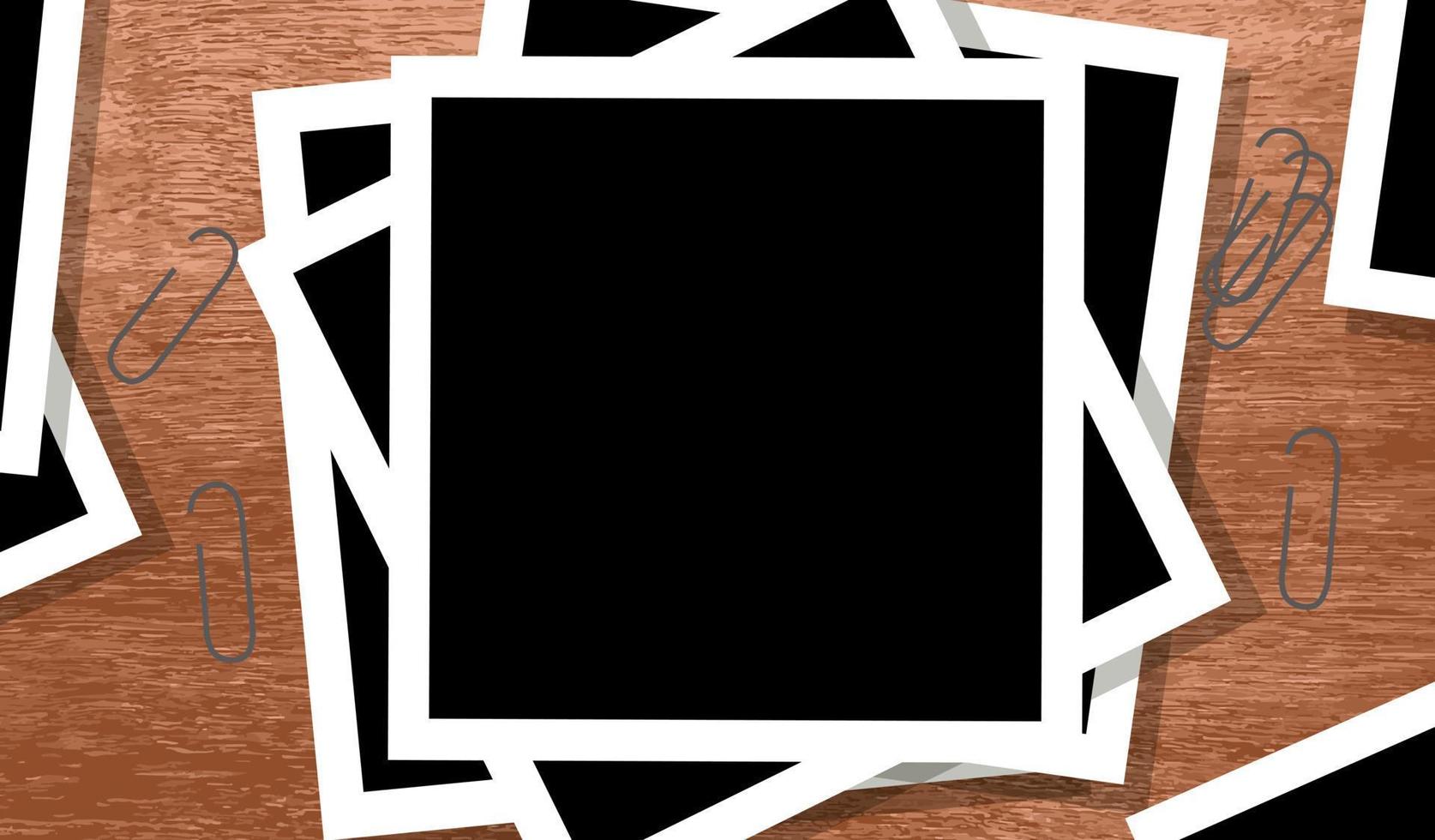 Blank paper frame isolated on transparent Vector Image