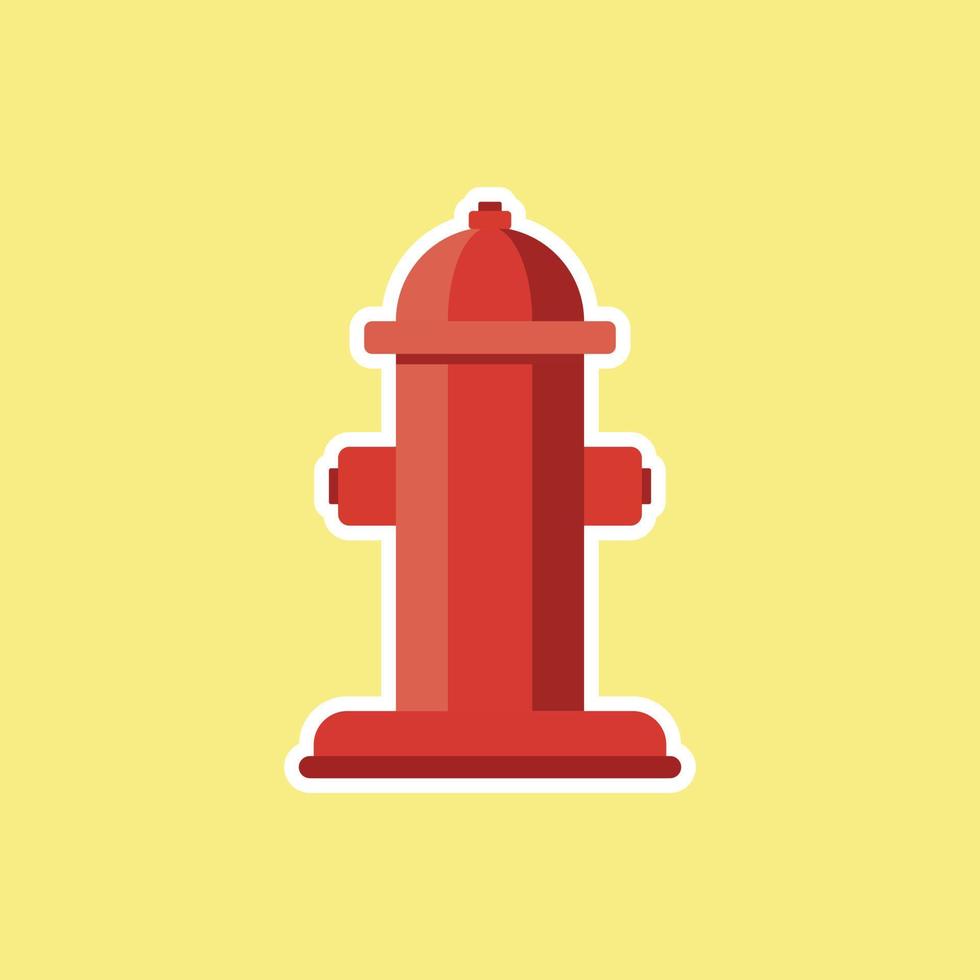 estilo de diseño plano de icono de boca de incendios. logotipo simple de la boca de incendios. ícono moderno y minimalista en colores elegantes. página del sitio web y elemento vectorial de diseño de aplicaciones móviles. vector