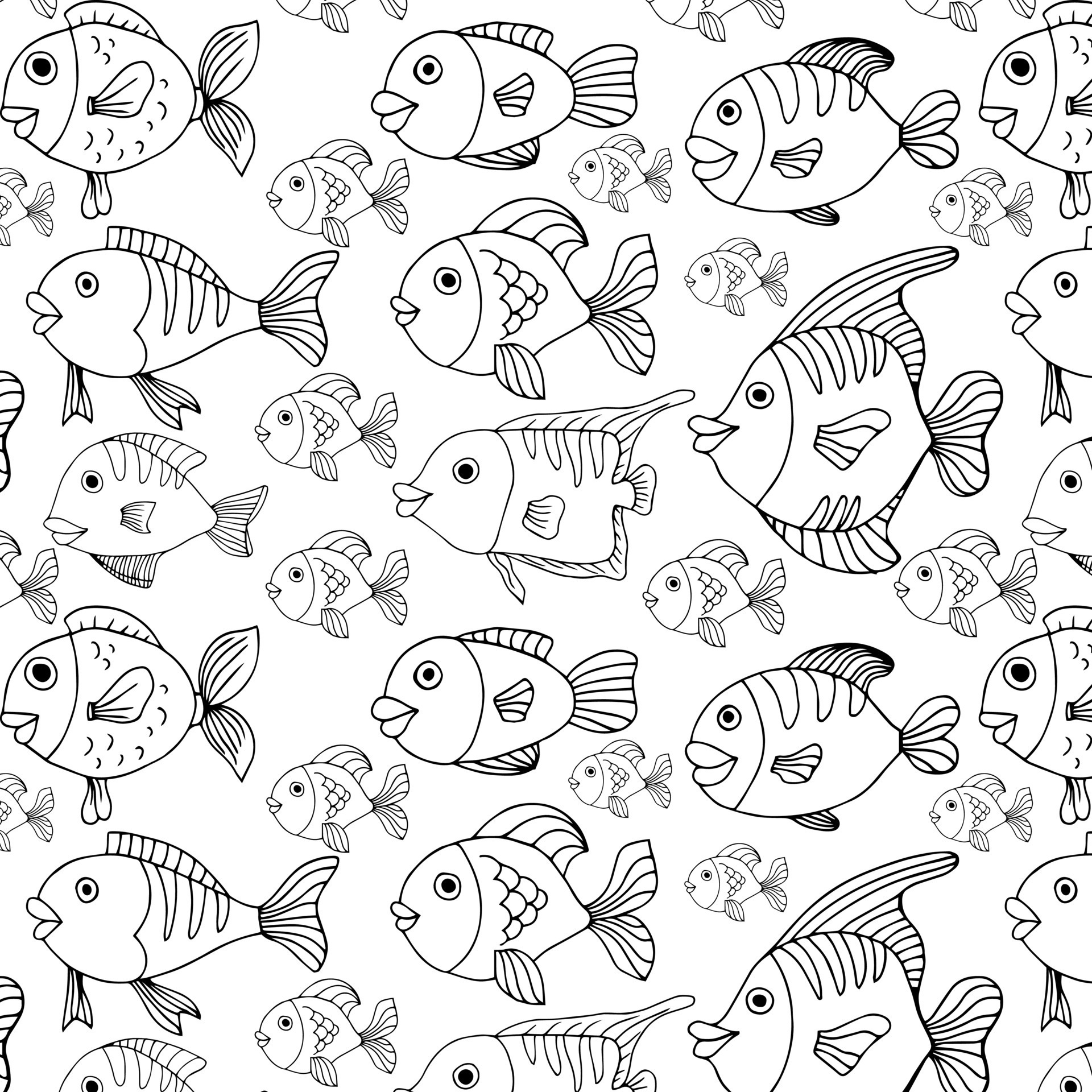 Fish simple seamless pattern backdrop in black and white. Underwater two-tone scene, sea creature background for fabric, mural, upholstery, wallpaper, textile, prints, and wrapping paper. 7386381 Vector Art at Vecteezy Fish simple seamless pattern backdrop in black and white. Underwater two-tone scene, sea creature background for fabric, mural, upholstery, wallpaper, textile, prints, and wrapping paper. 7386381 Vector Art at Vecteezy