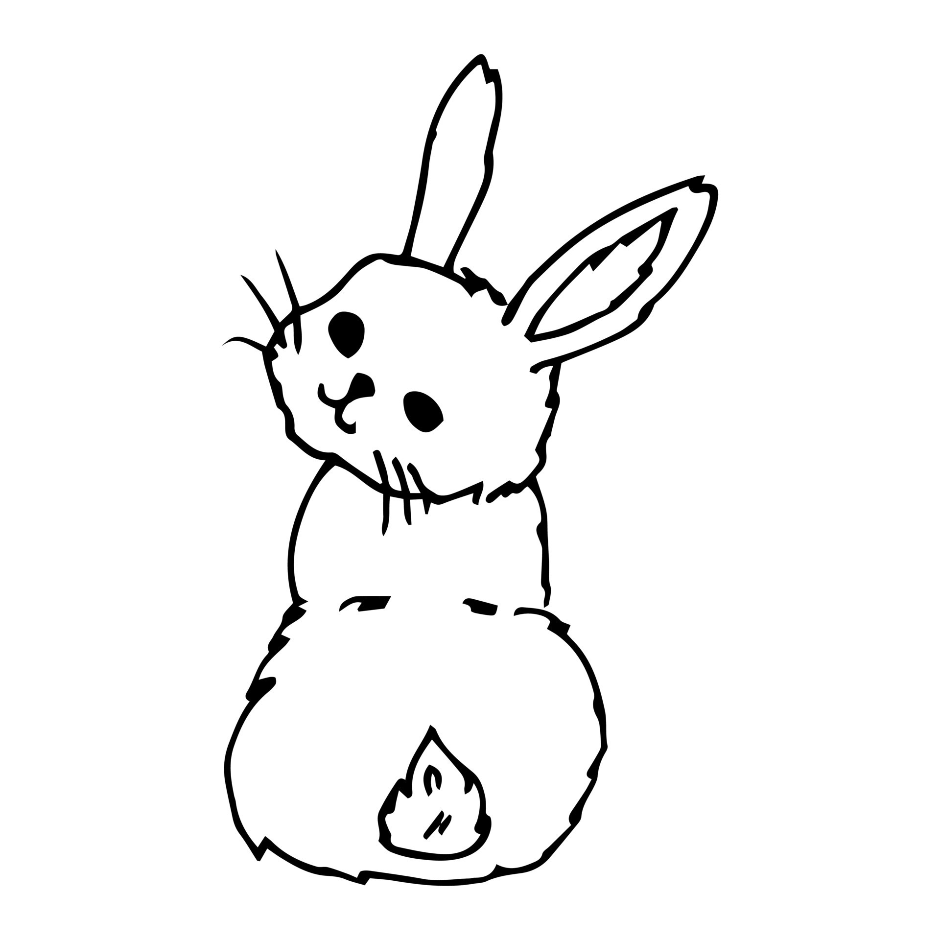 Cartoon Rabbit Doodle Outline Animal 7386431 Vector Art at Vecteezy Cartoon Rabbit Doodle Outline Animal 7386431 Vector Art at Vecteezy