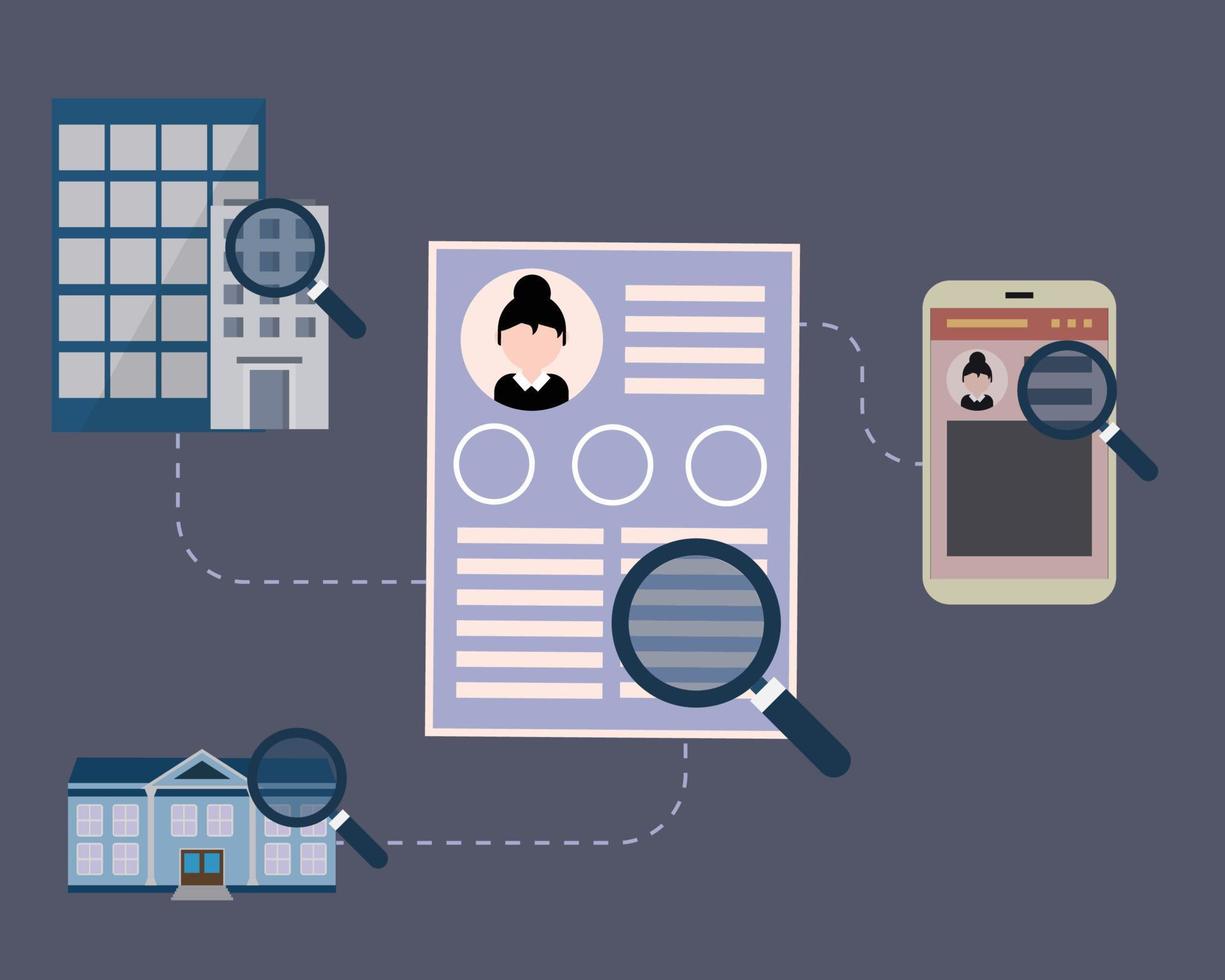 detect a lie in the resume from candidate vector