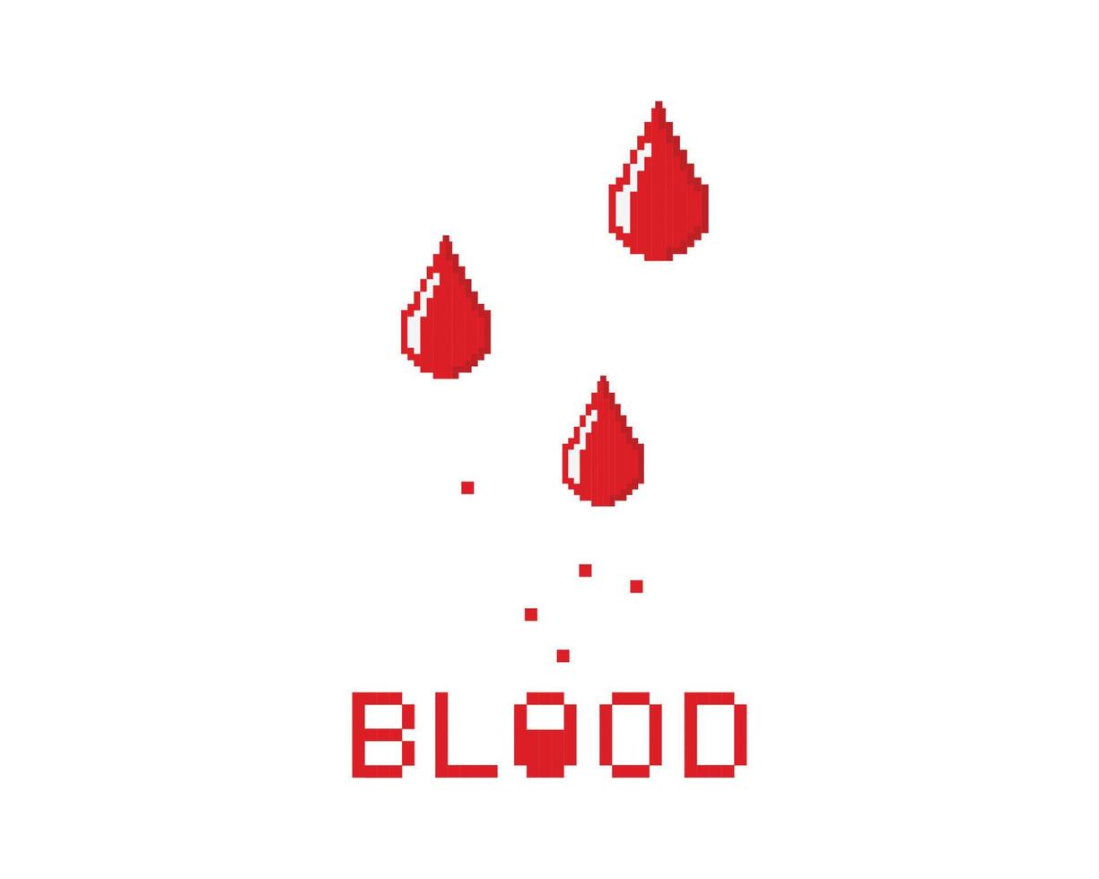 donación de sangre pixel art para donar vector