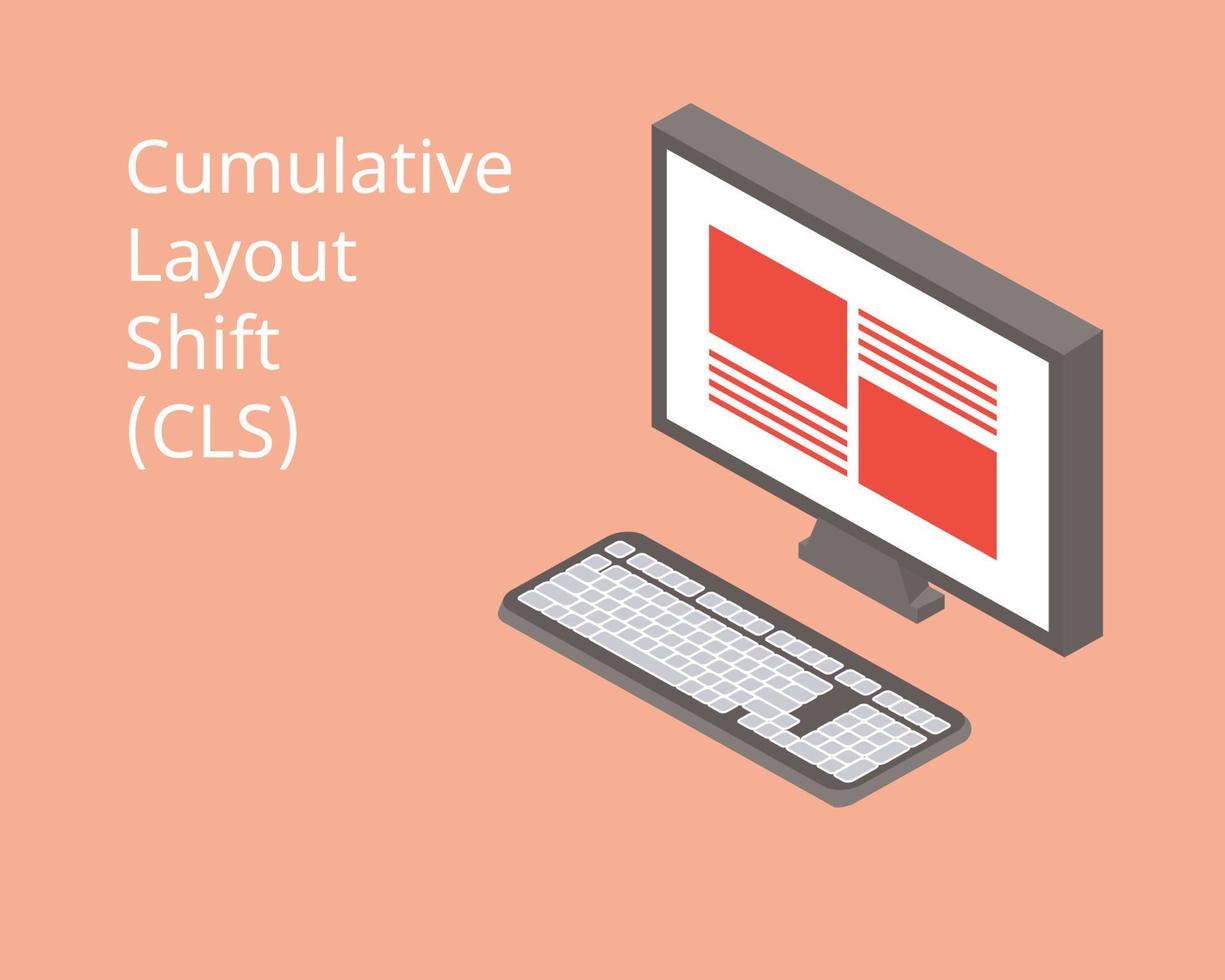 core web vitals for Cumulative Layout Shift vector