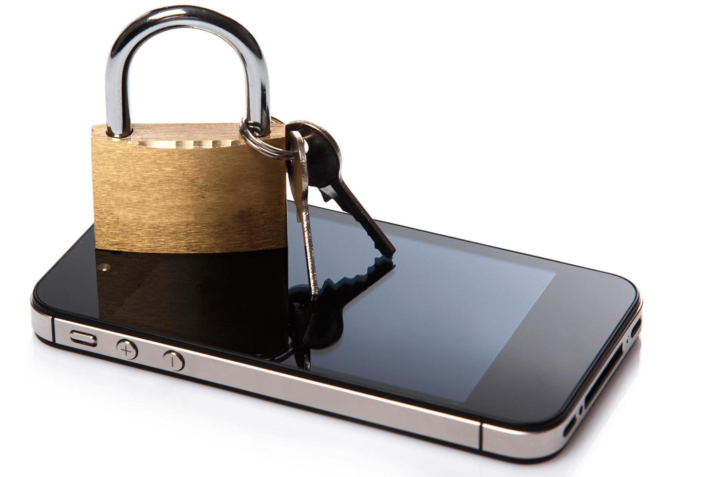 Smartphone and padlock photo