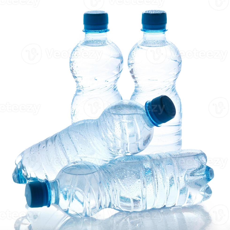 Bottles with water photo