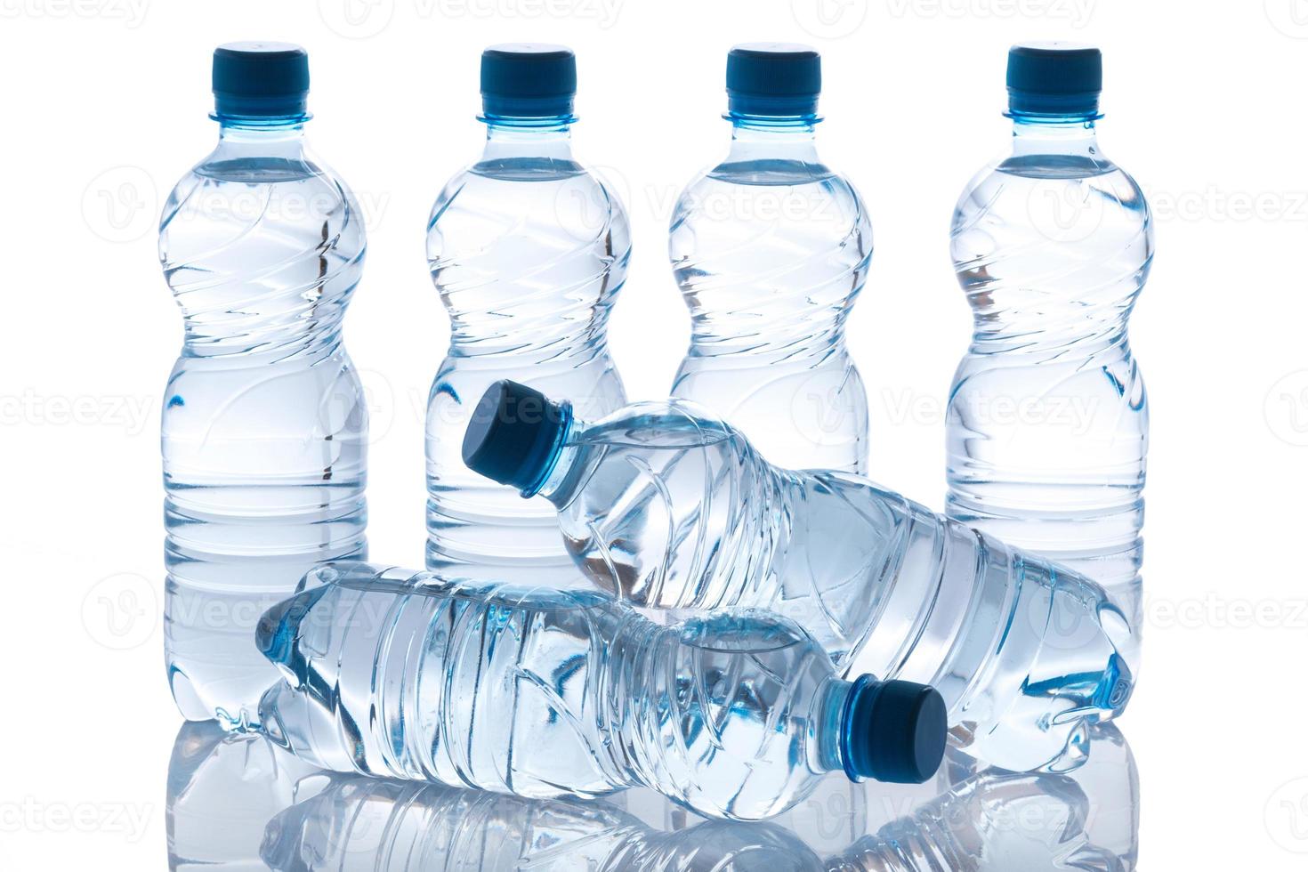 Bottles with water photo