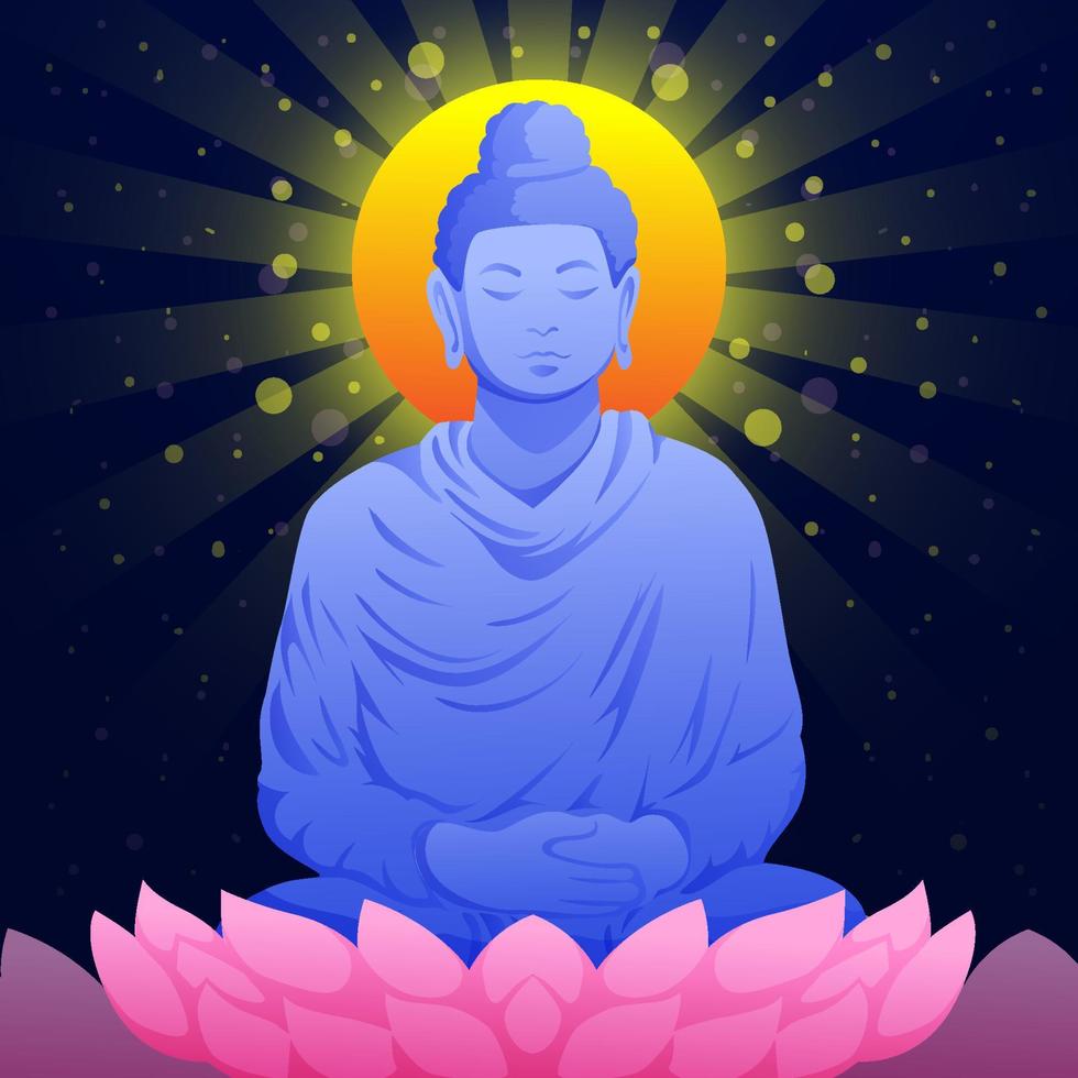 Asahna Bucha Day Concept vector
