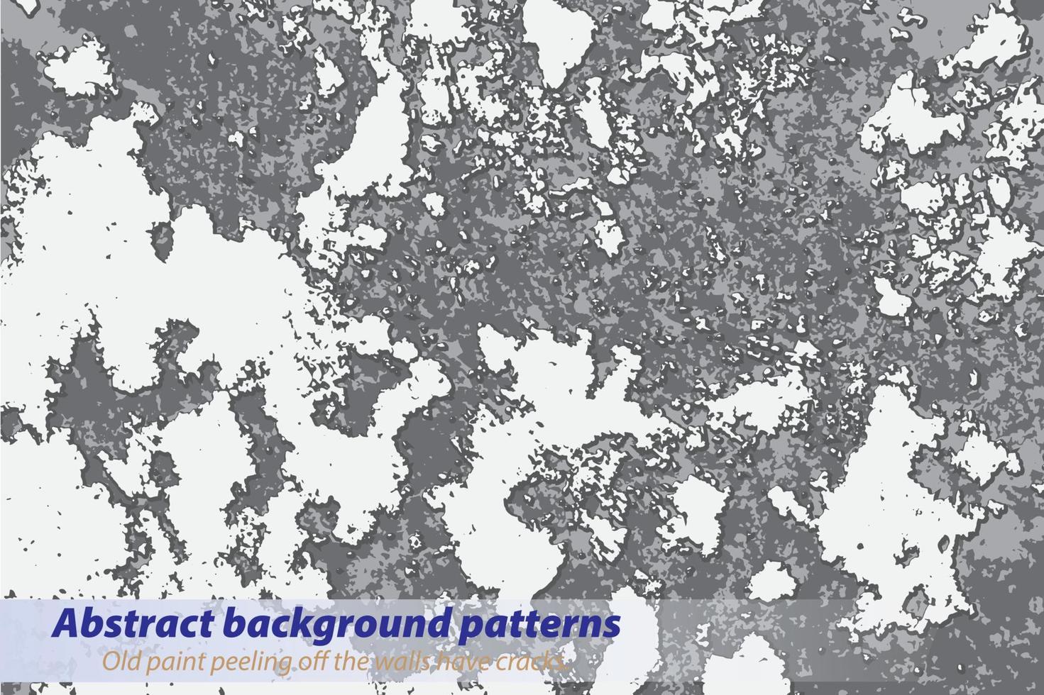 Abstract background patterns, Old paint peeling off the walls have cracks. vector