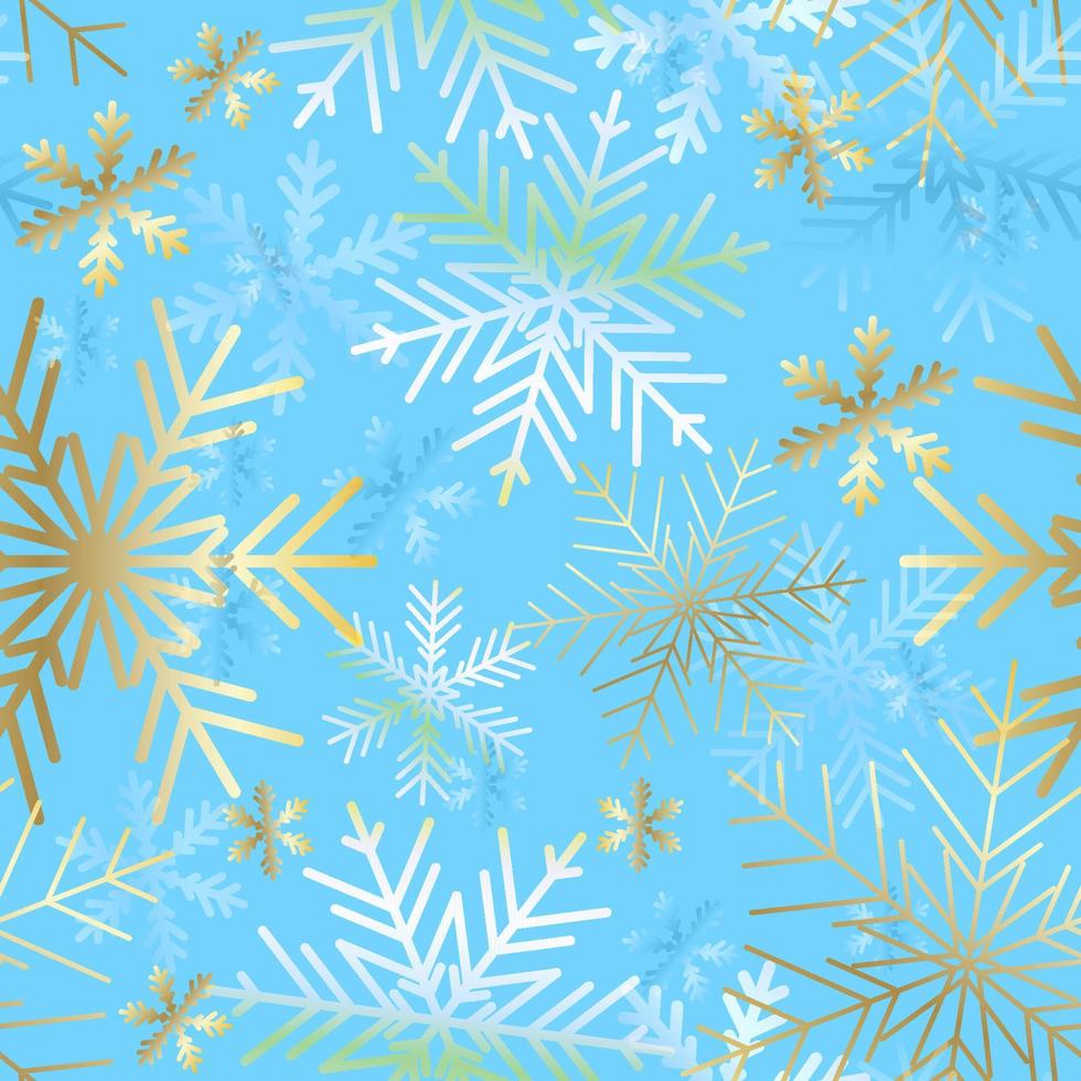 fondo de copos de nieve. patrón sin costuras de invierno. tarjeta de Navidad. fondo de copos de nieve. patrón sin costuras de invierno. tarjeta de Navidad vector