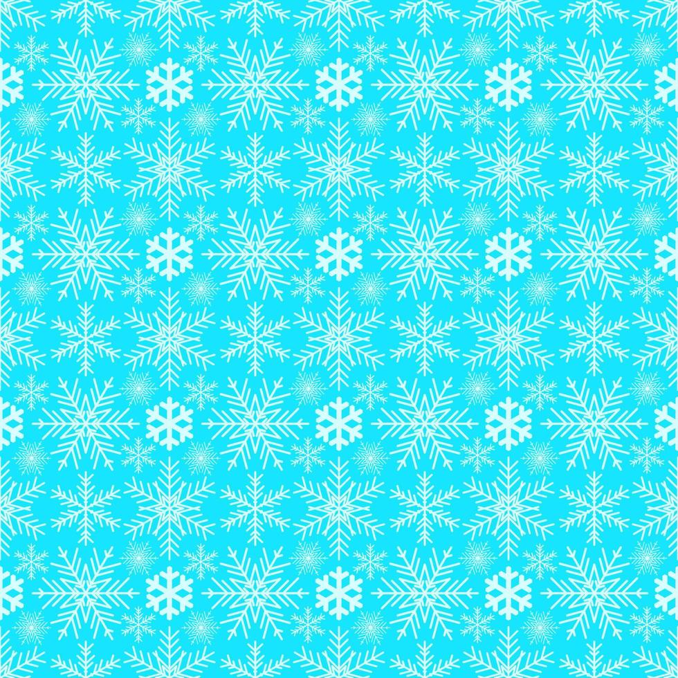 Vector Christmas card. Snowflakes background. Winter seamless pattern.