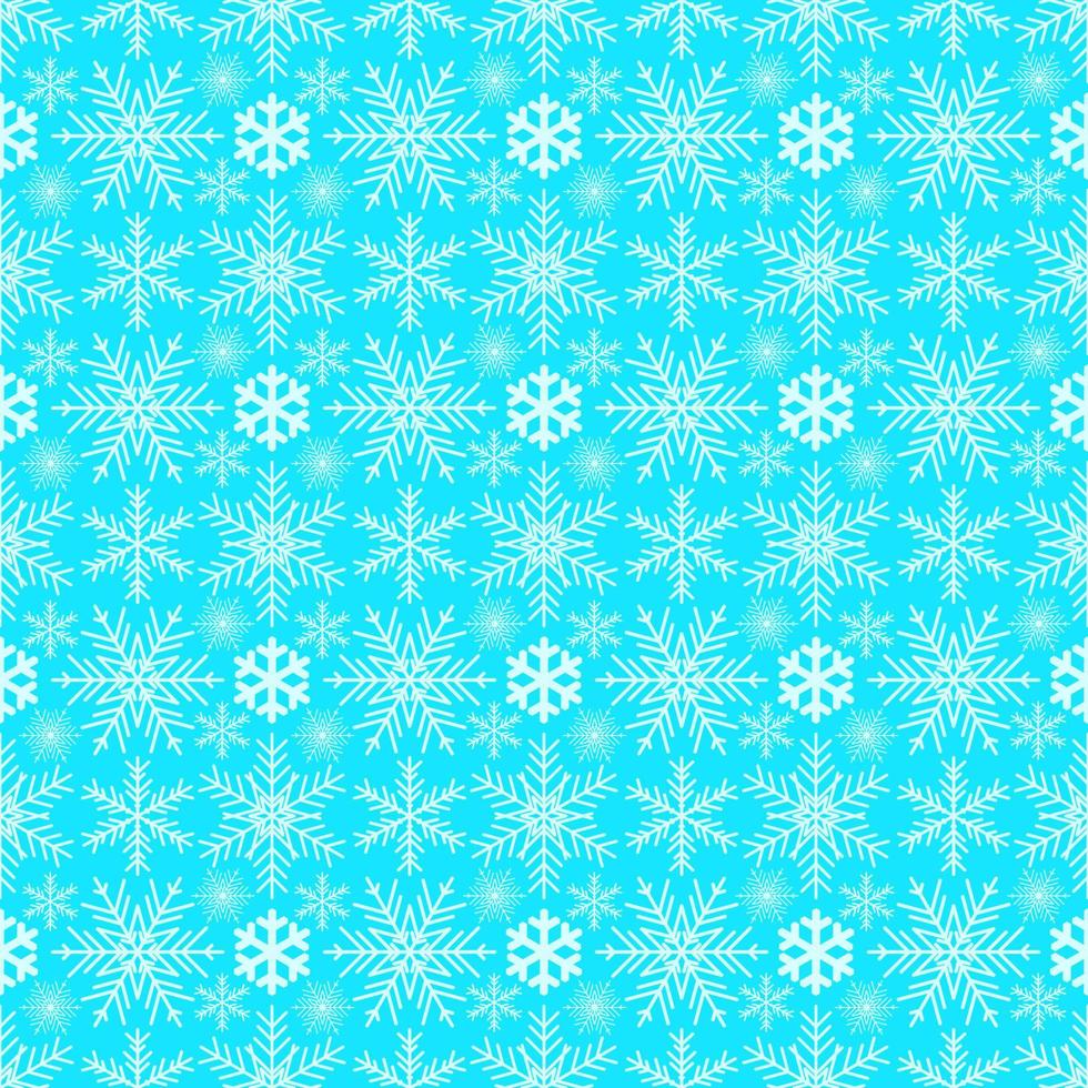 tarjeta de navidad vectorial. fondo de copos de nieve. patrón sin costuras de invierno. vector