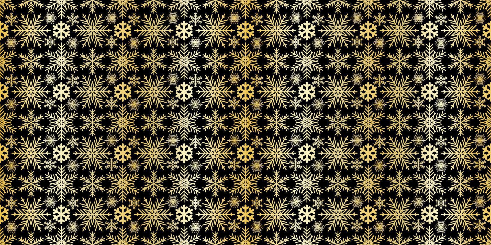 Vector Christmas card. Snowflakes background. Winter seamless pattern.