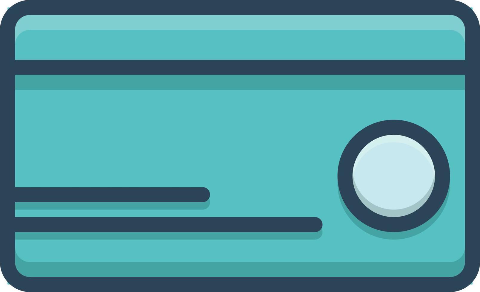 Colorful  icon for debit vector