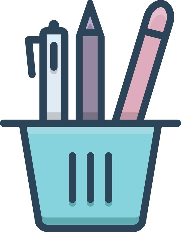 Colorful icon for stationery vector