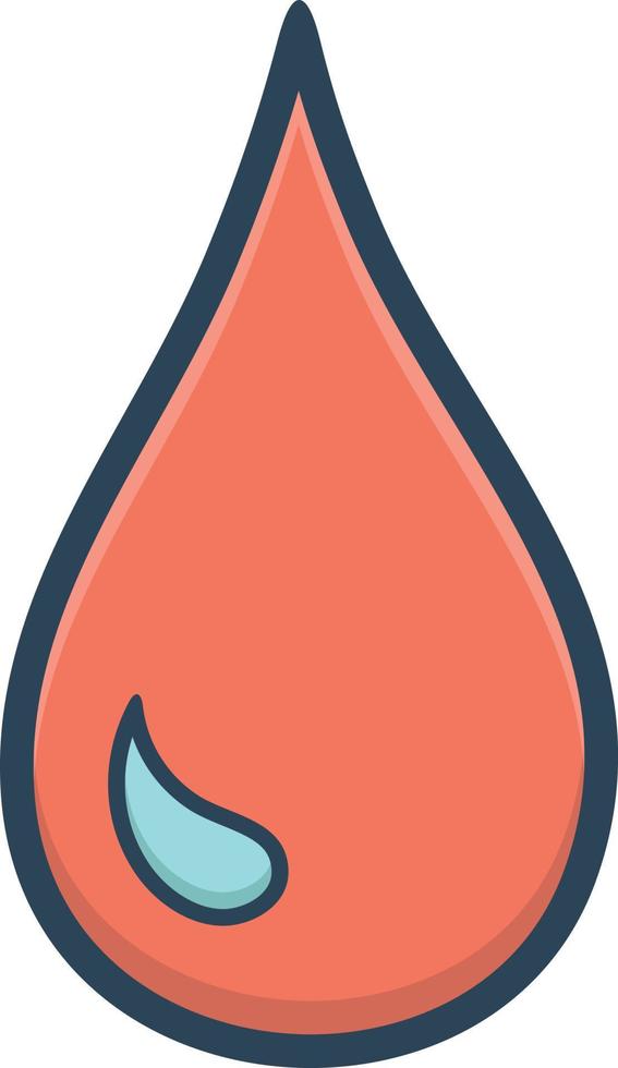 Colorful icon for blood vector