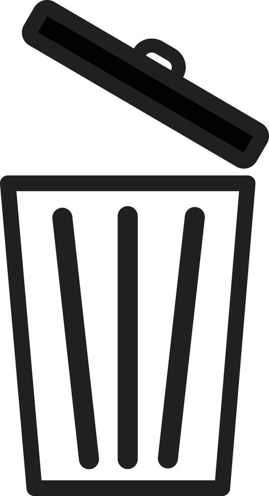 Trash icon. bin sign. bin symbol. trash sign. vector