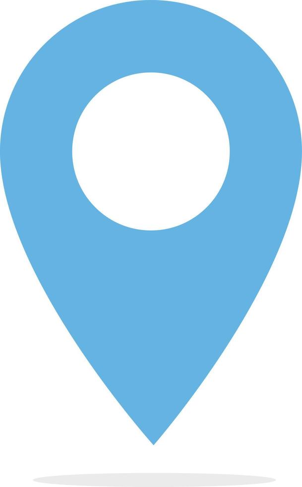 location pin icon. location pin sign. blue location pin symbol. Map pointer Icon. vector