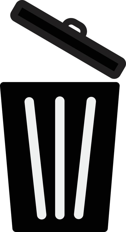 Trash icon. bin sign. bin symbol. trash sign. vector