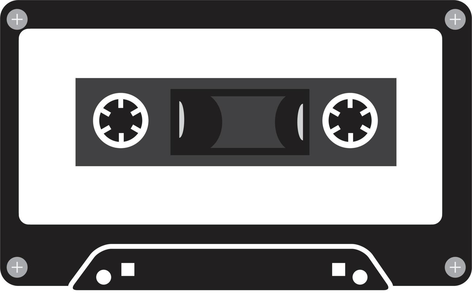 Audio tape cassette record. tape cassette icon. cartoon tape cassettes. tape cassette symbol. vector