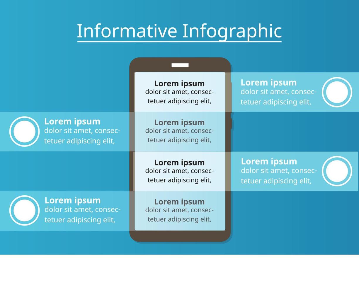 plantilla infográfica informativa para empresas. diagrama de tecnología para infografía de vector de presentación