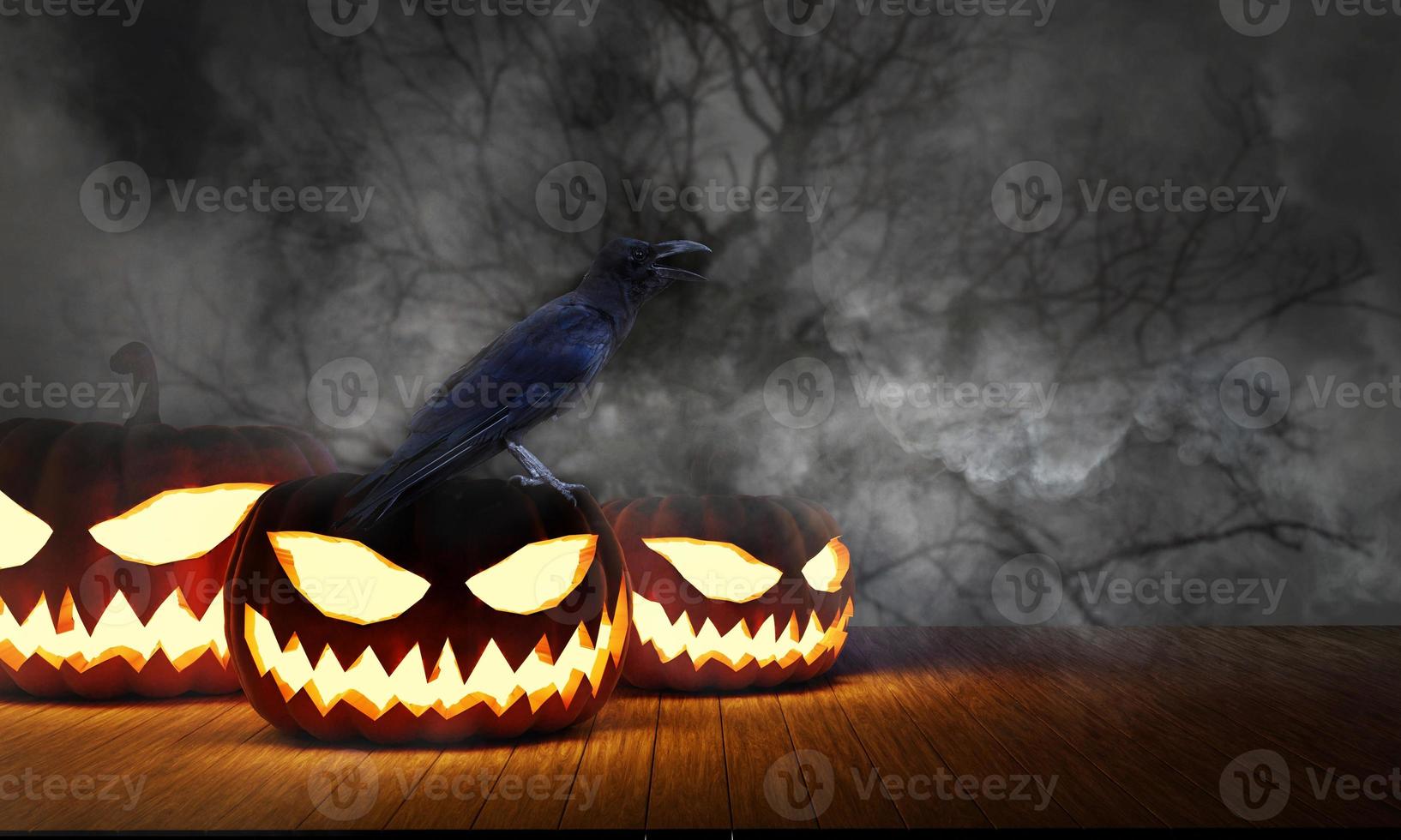 fondo de calabazas de halloween foto