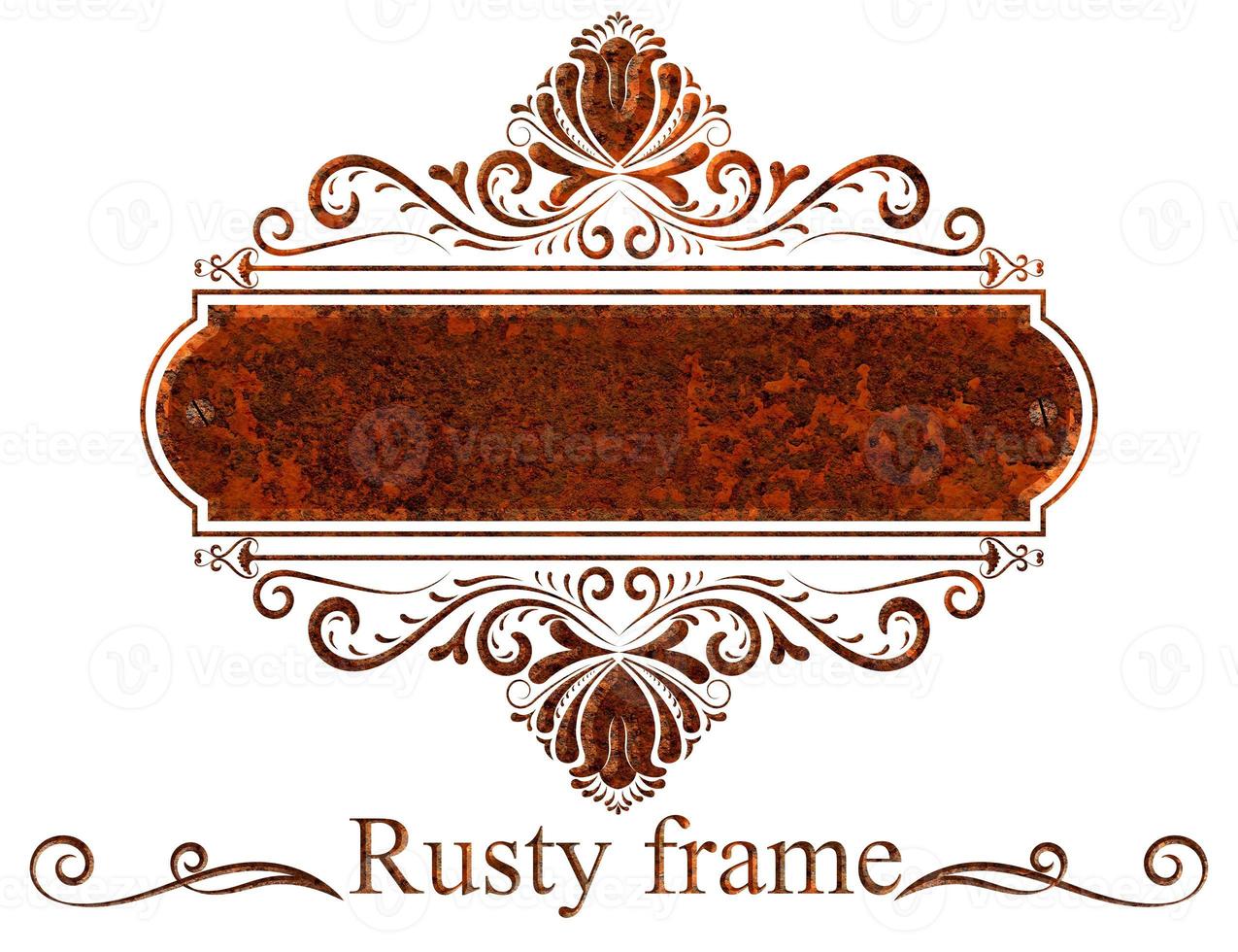 decorative old steel frame photo