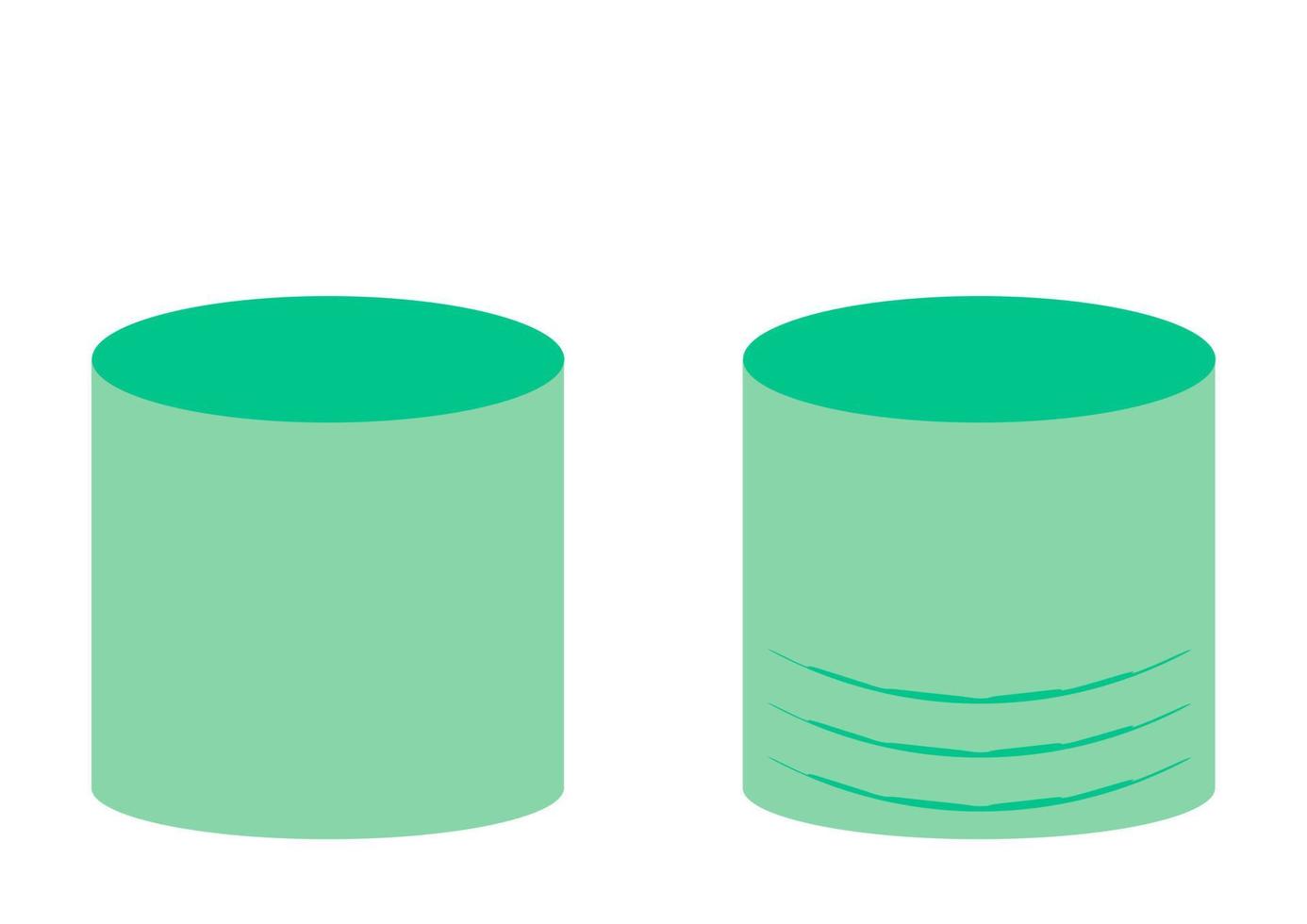 conjunto de puf de silueta de contorno, taburete acolchado, otomano. estilo plano isométrico. vector