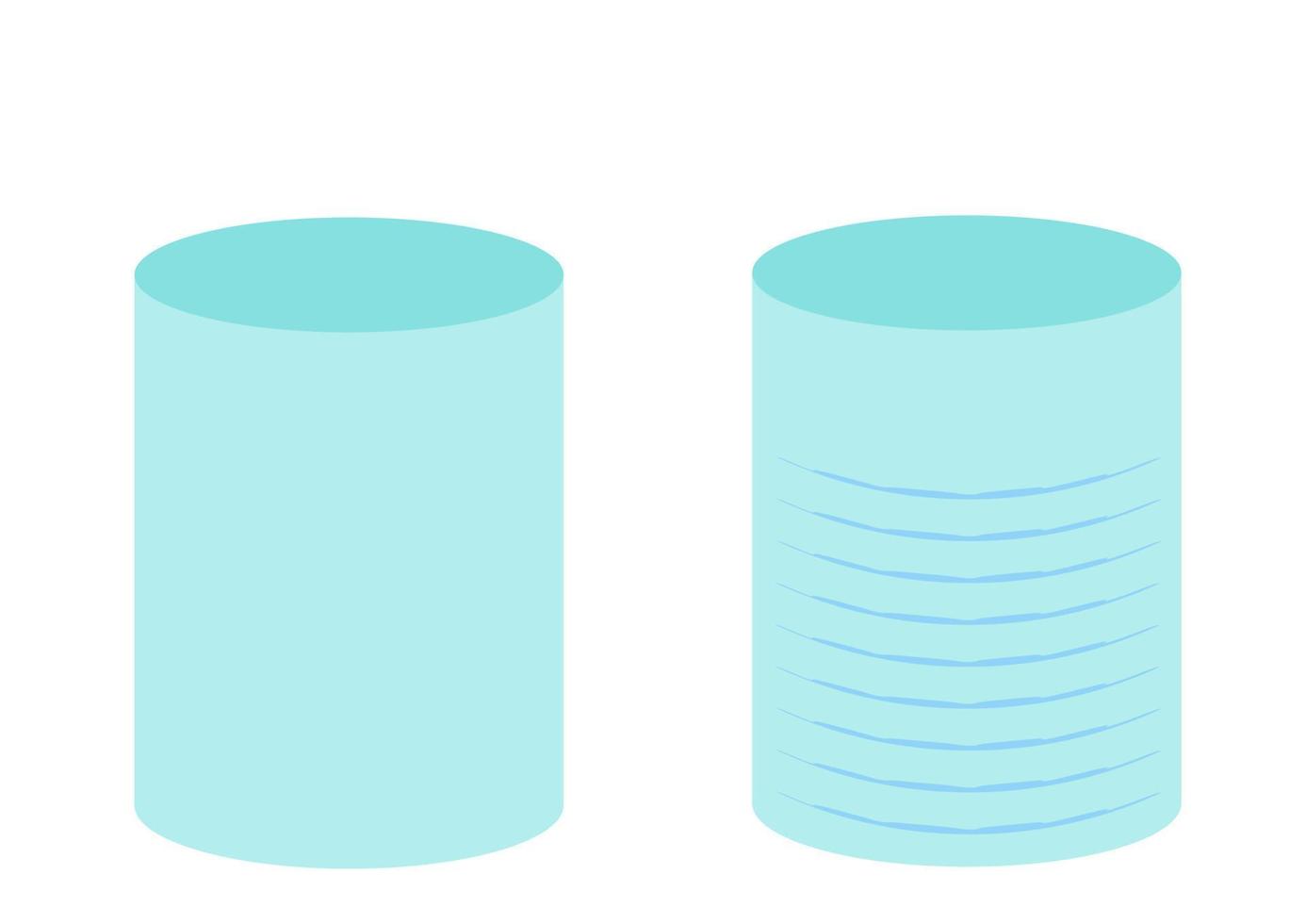 Set of outline silhouette pouffe, padded stool, ottoman. Isometric flat style. vector