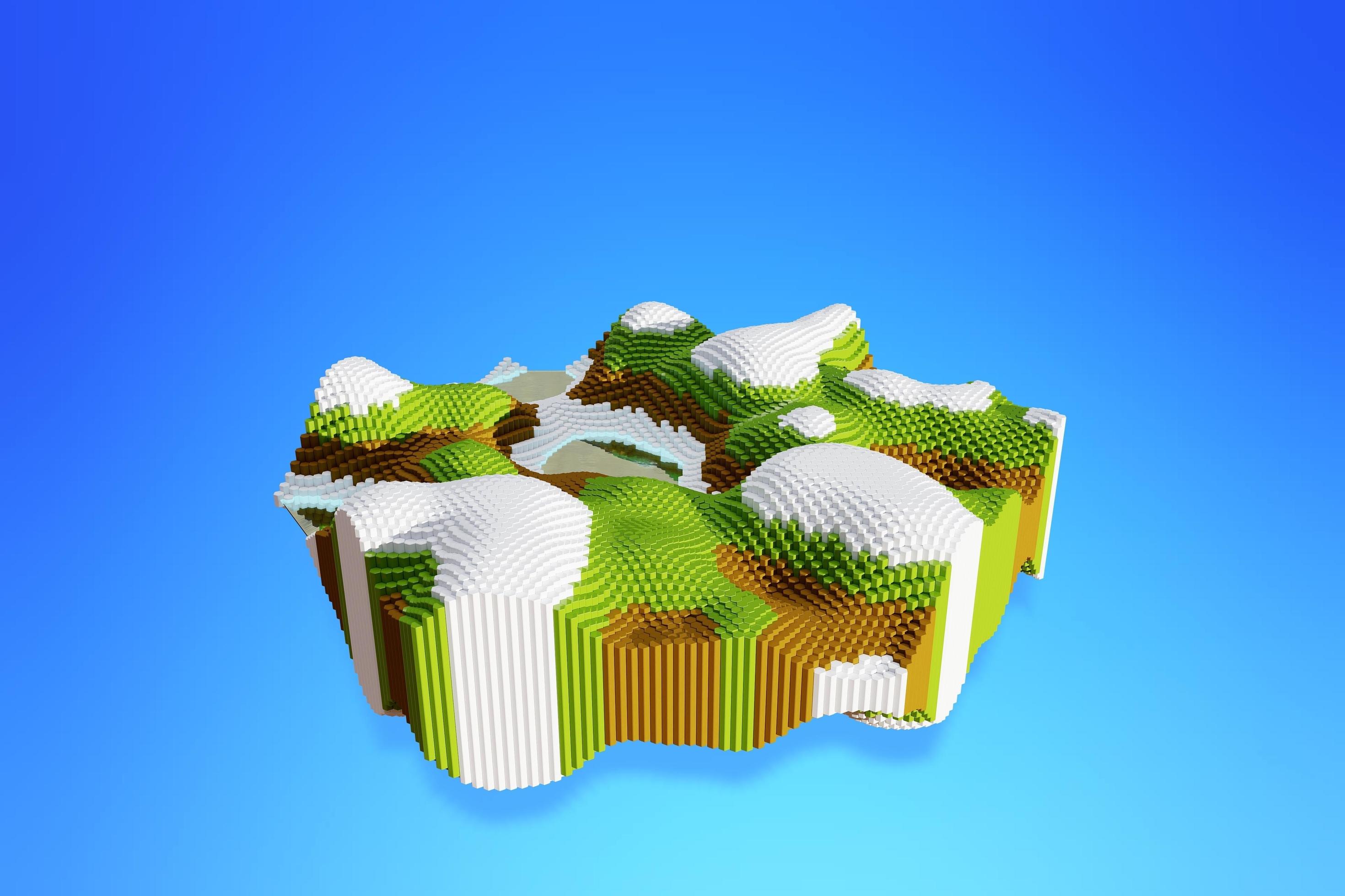 floating island in the sky wallpaper